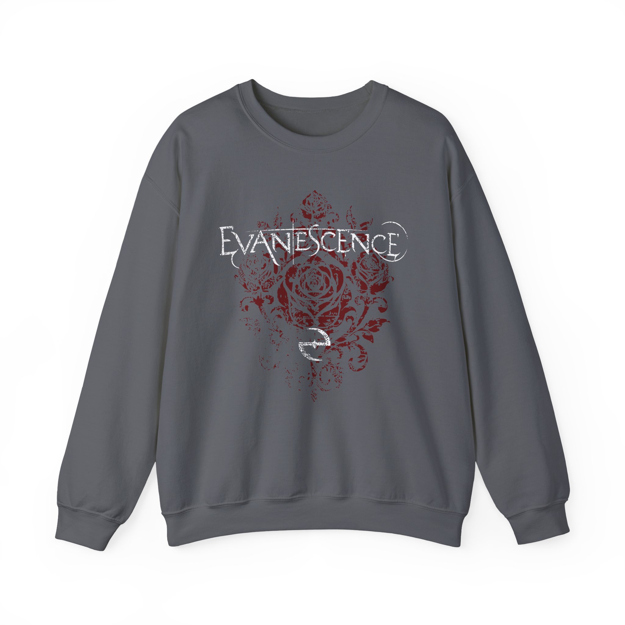 Evanescence Rose Logo Unisex Heavy Blendâ„¢ Crewneck Sweatshirt