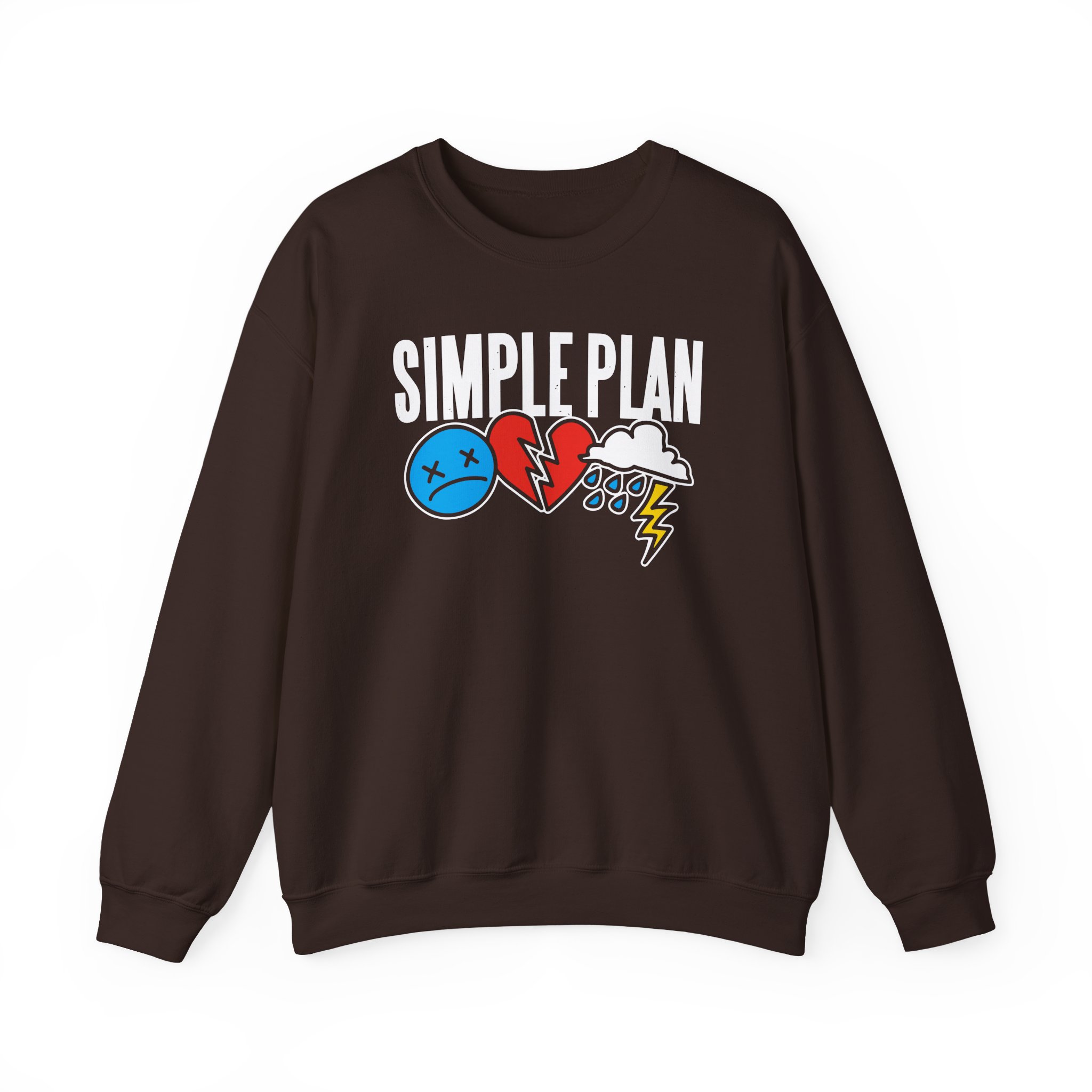 Simple Plan 3 Icons Logo Unisex Heavy Blendâ„¢ Crewneck Sweatshirt