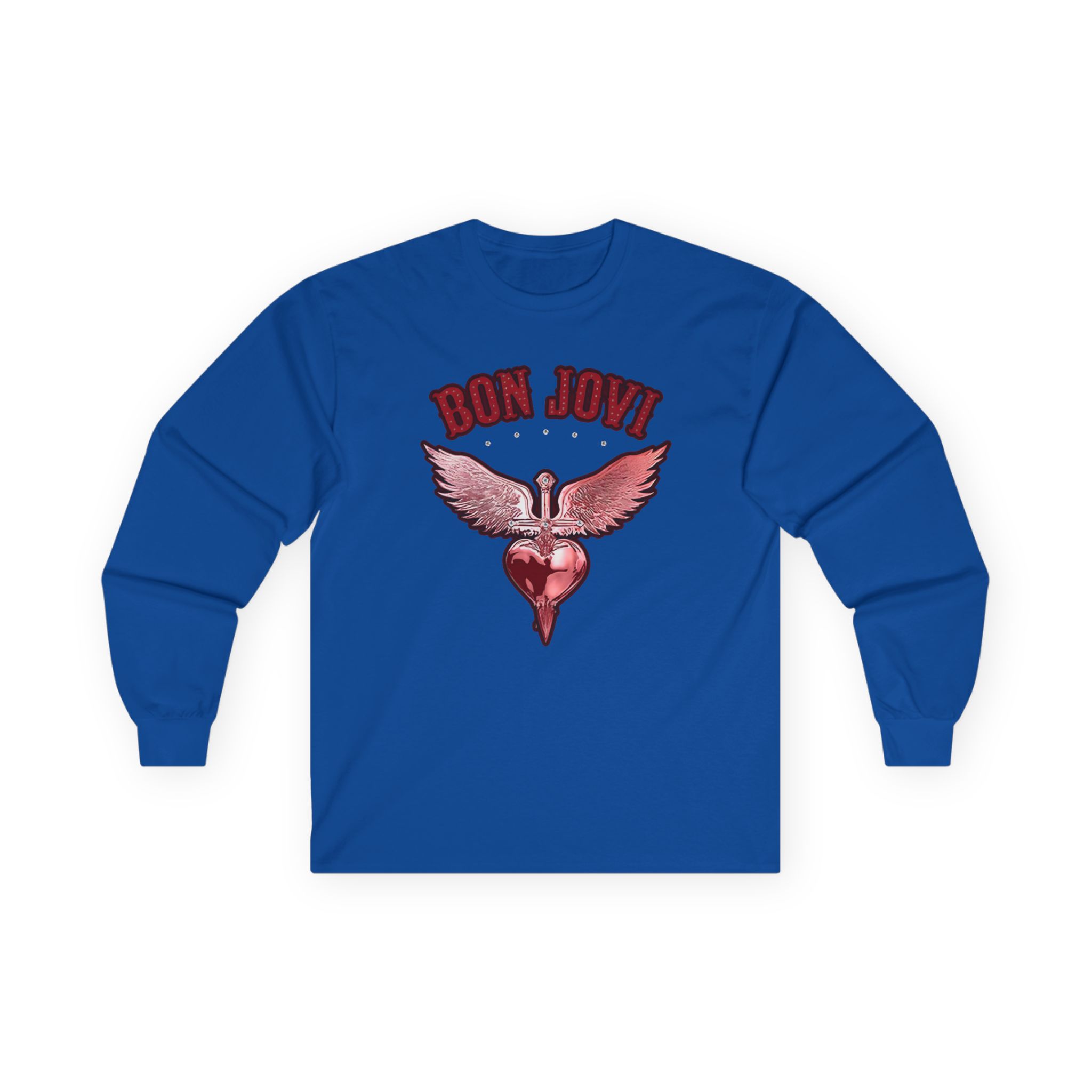 Bon Jovi Forever Red H&d Unisex Ultra Cotton Long Sleeve Tee