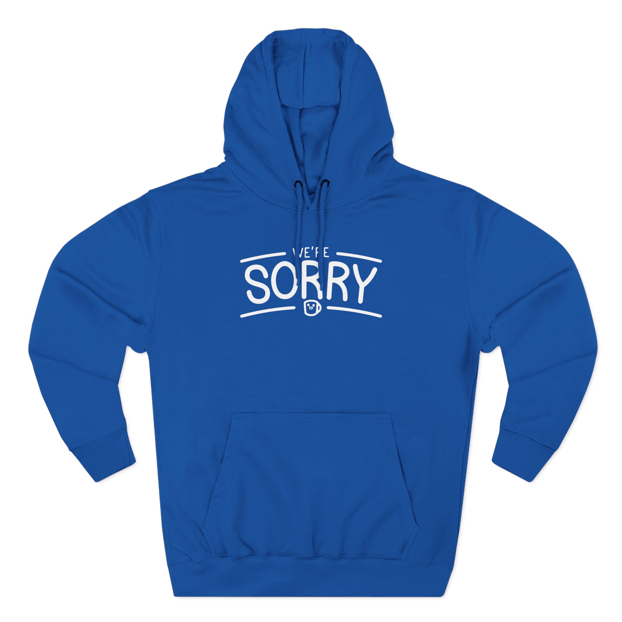 Drawfee We're Sorry Three-Panel Fleece Hoodie