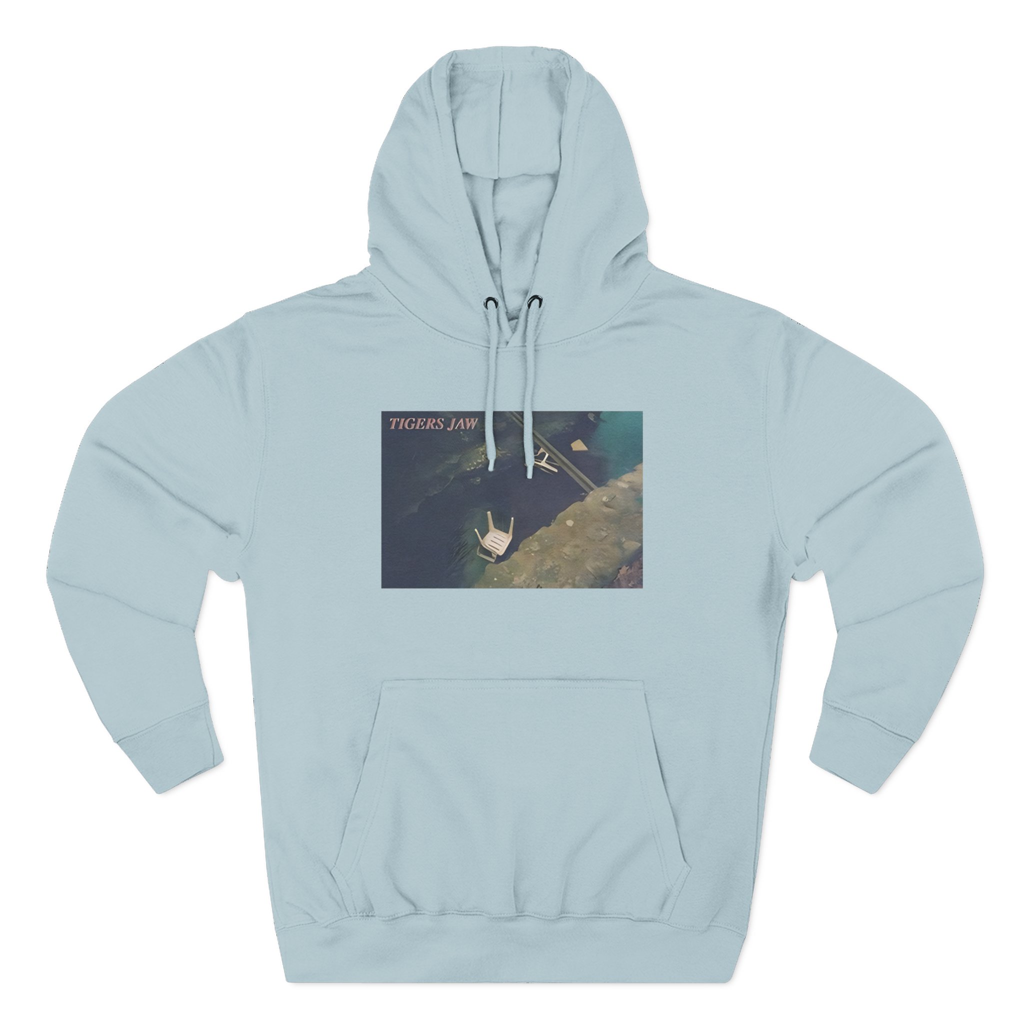 Tigers Jaw Chairs in Water Three-Panel Fleece Hoodie