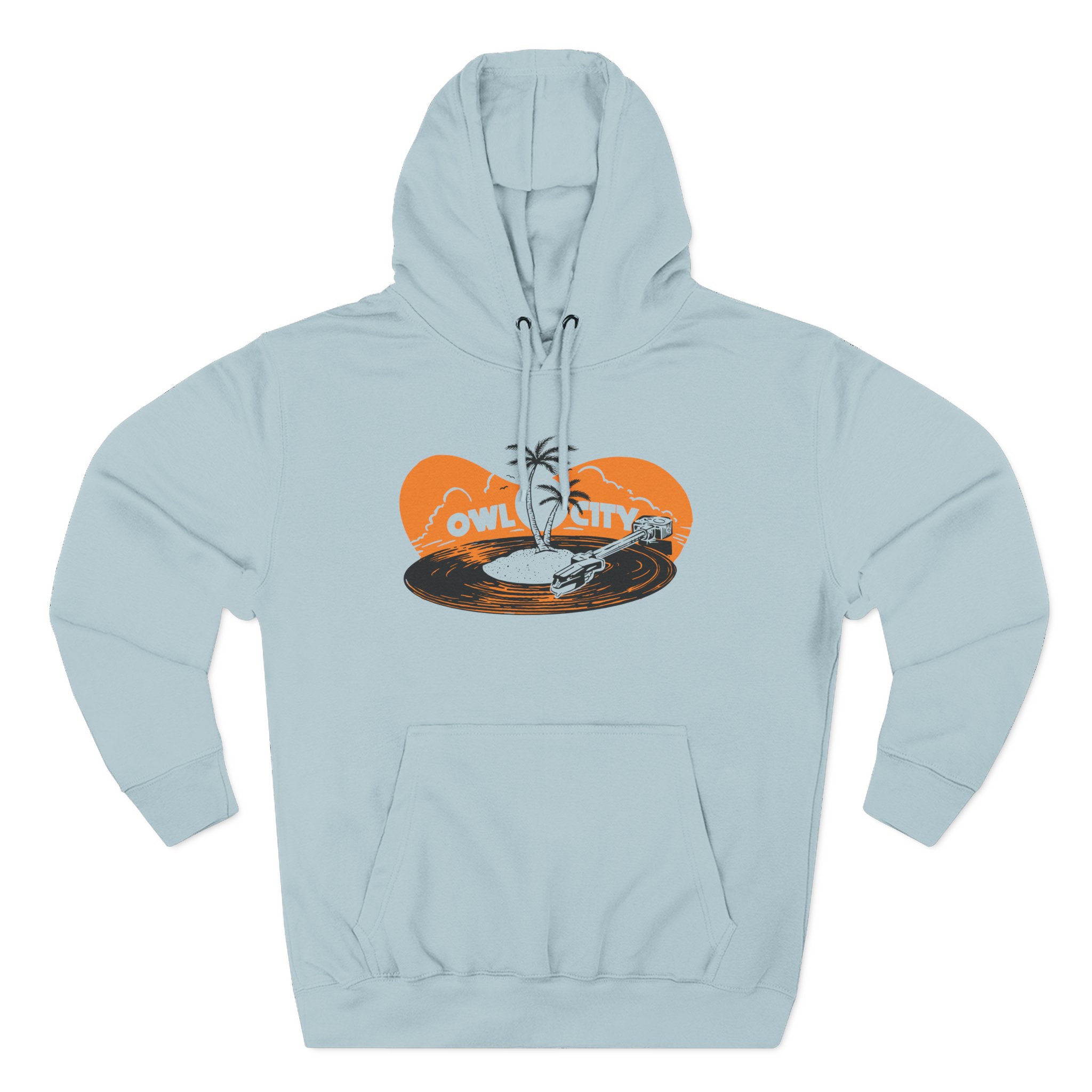 Owl City Beach Vinyl Three-Panel Fleece Hoodie
