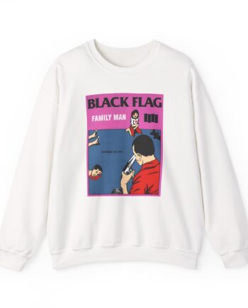 Black Flag Family Man Unisex Heavy Blend™ Crewneck Sweatshirt