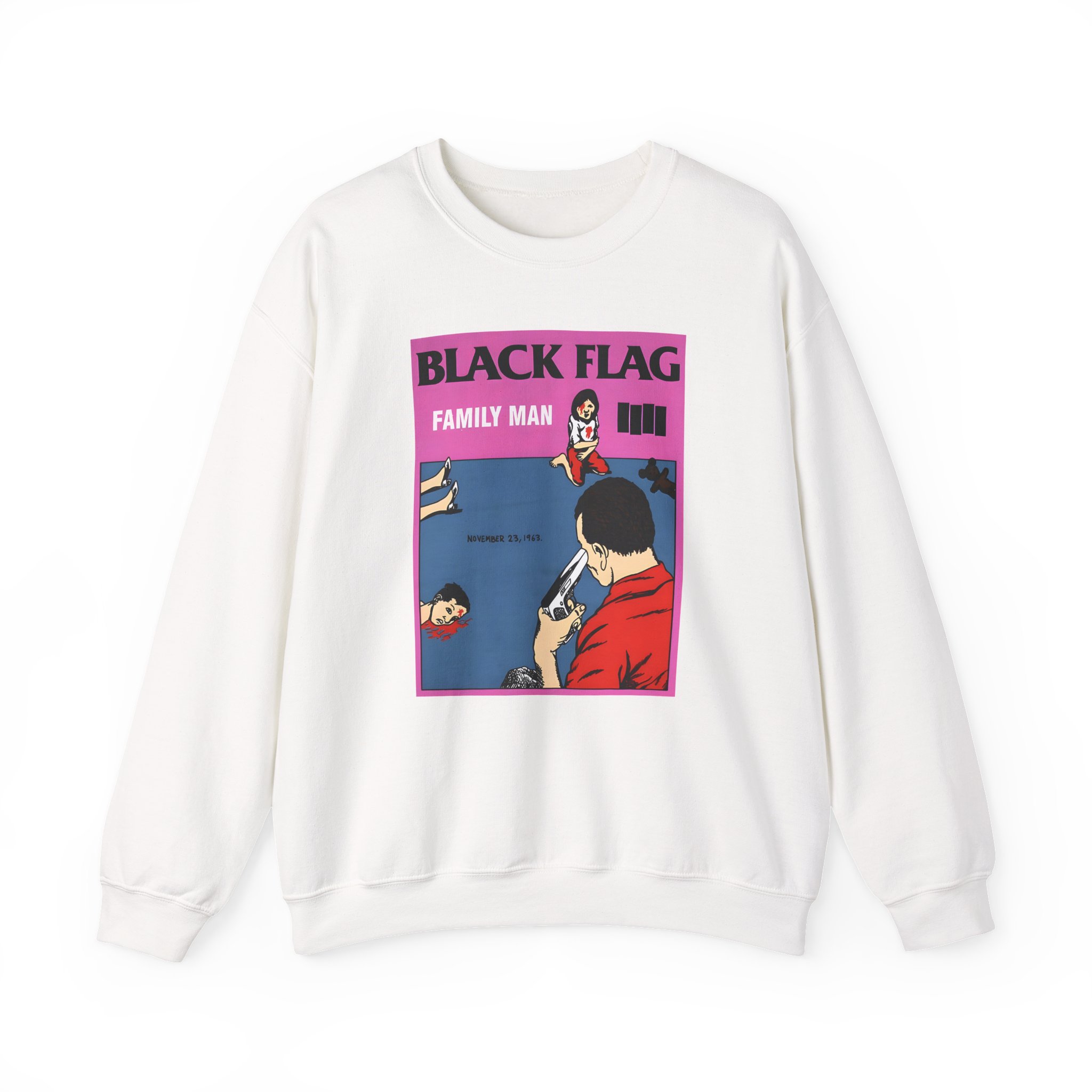 Black Flag Family Man Unisex Heavy Blendâ„¢ Crewneck Sweatshirt