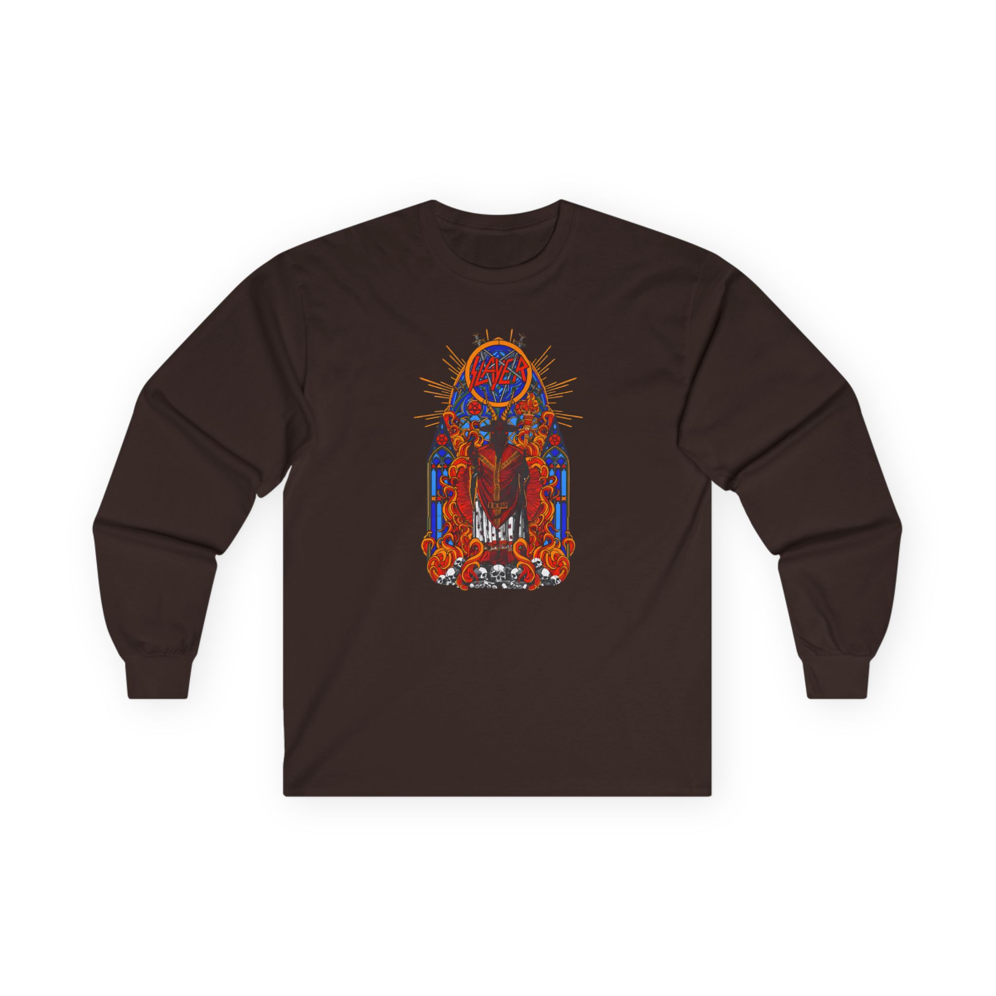 Slayer Goatgod Stained Glass Unisex Ultra Cotton Long Sleeve Tee