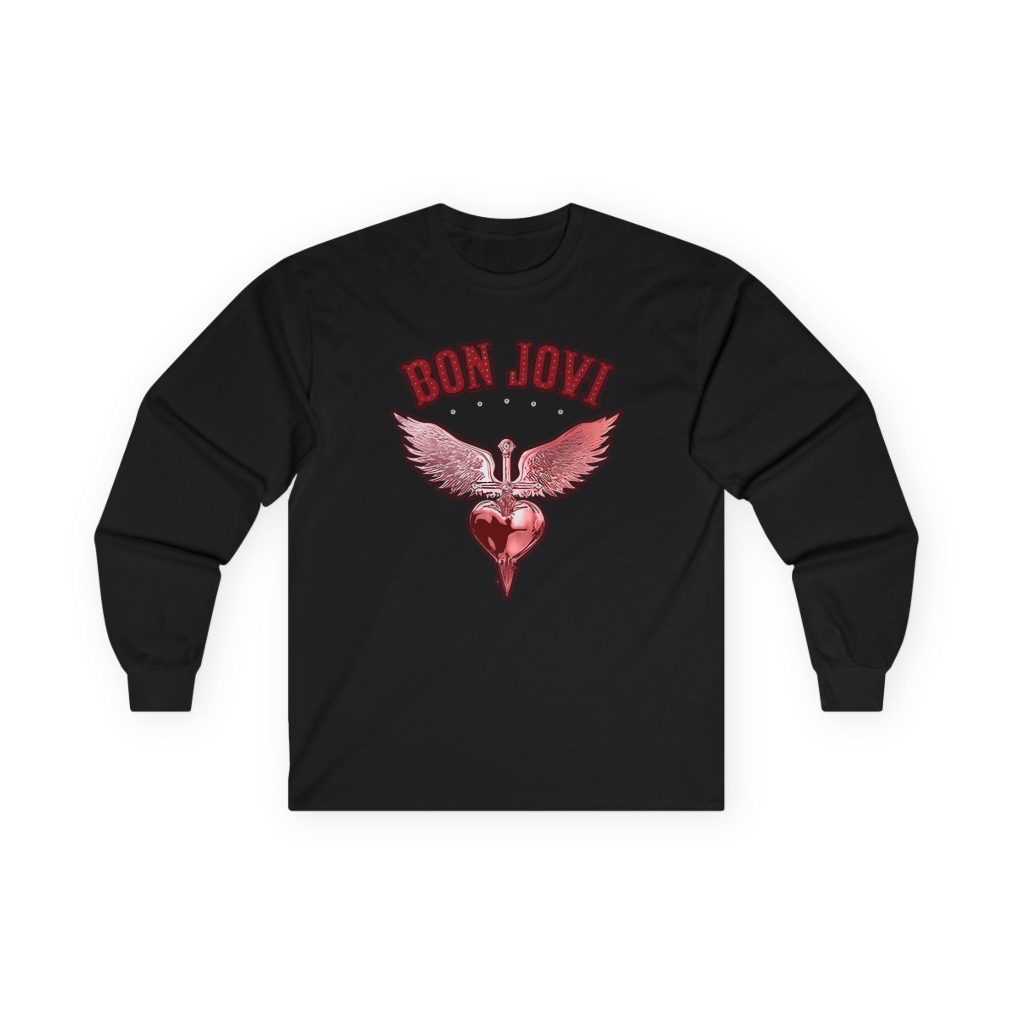 Bon Jovi Forever Red H&d Unisex Ultra Cotton Long Sleeve Tee