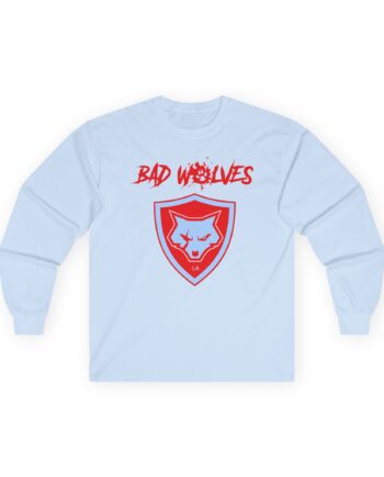 Bad Wolves Shield Blue Unisex Ultra Cotton Long Sleeve Tee