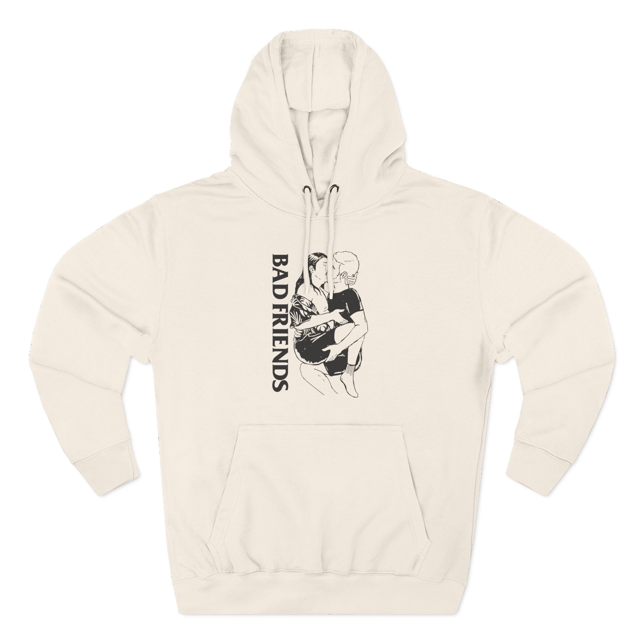 Bad Friends Three-Panel Fleece Hoodie