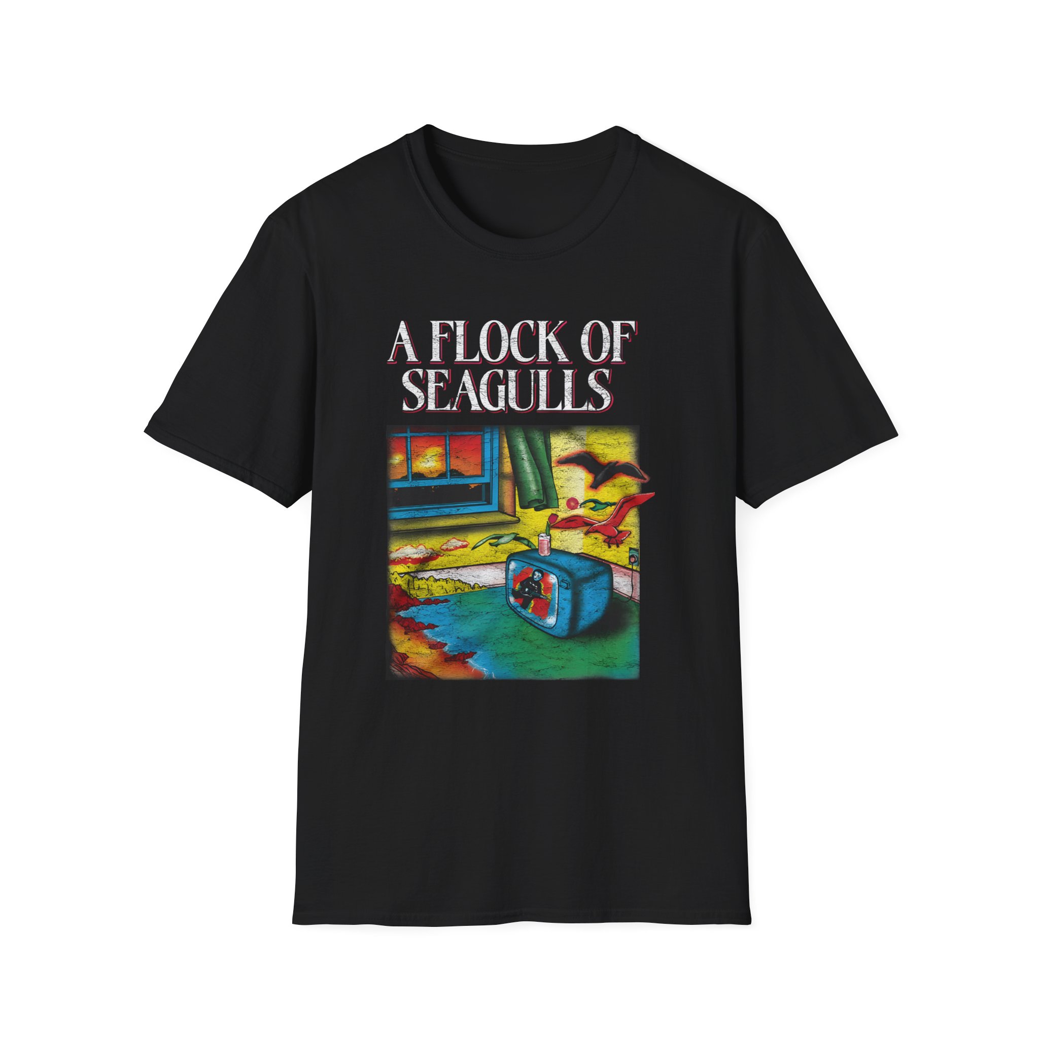 A Flock of Seagulls I Ran Tour Unisex Softstyle T-Shirt