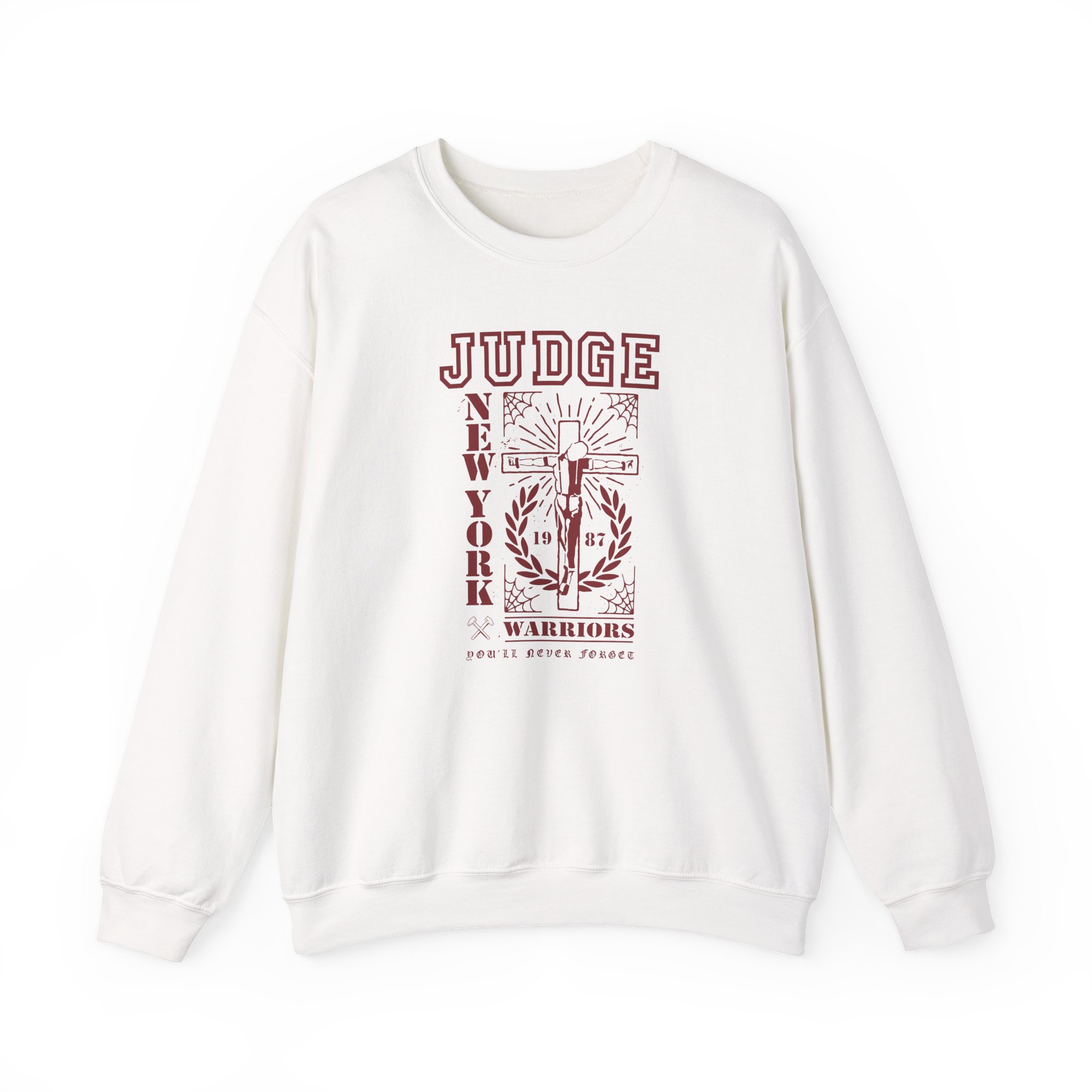 Judge Crucified Mustard Unisex Heavy Blendâ„¢ Crewneck Sweatshirt