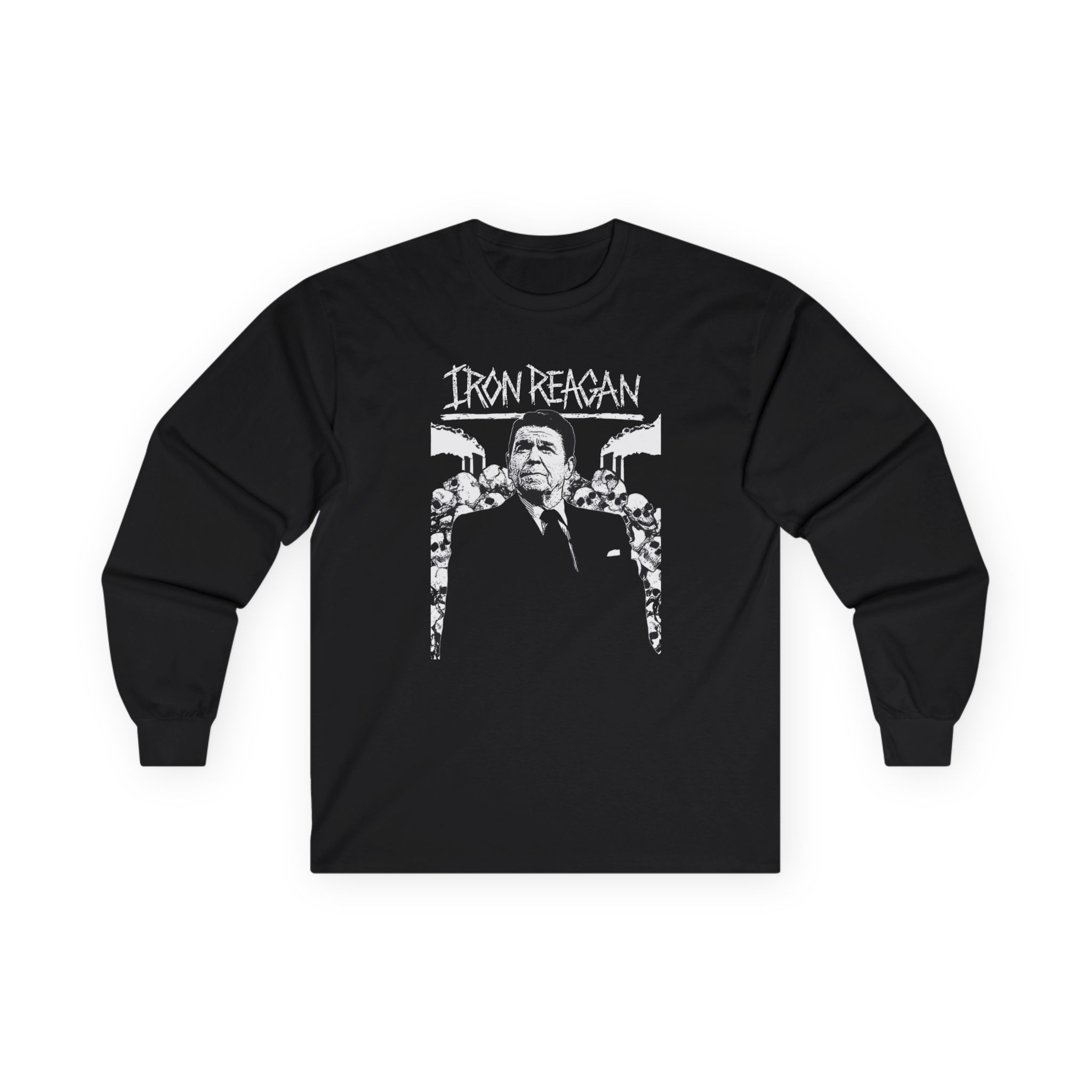 Iron Reagan Ronnie Backdrop Unisex Ultra Cotton Long Sleeve Tee