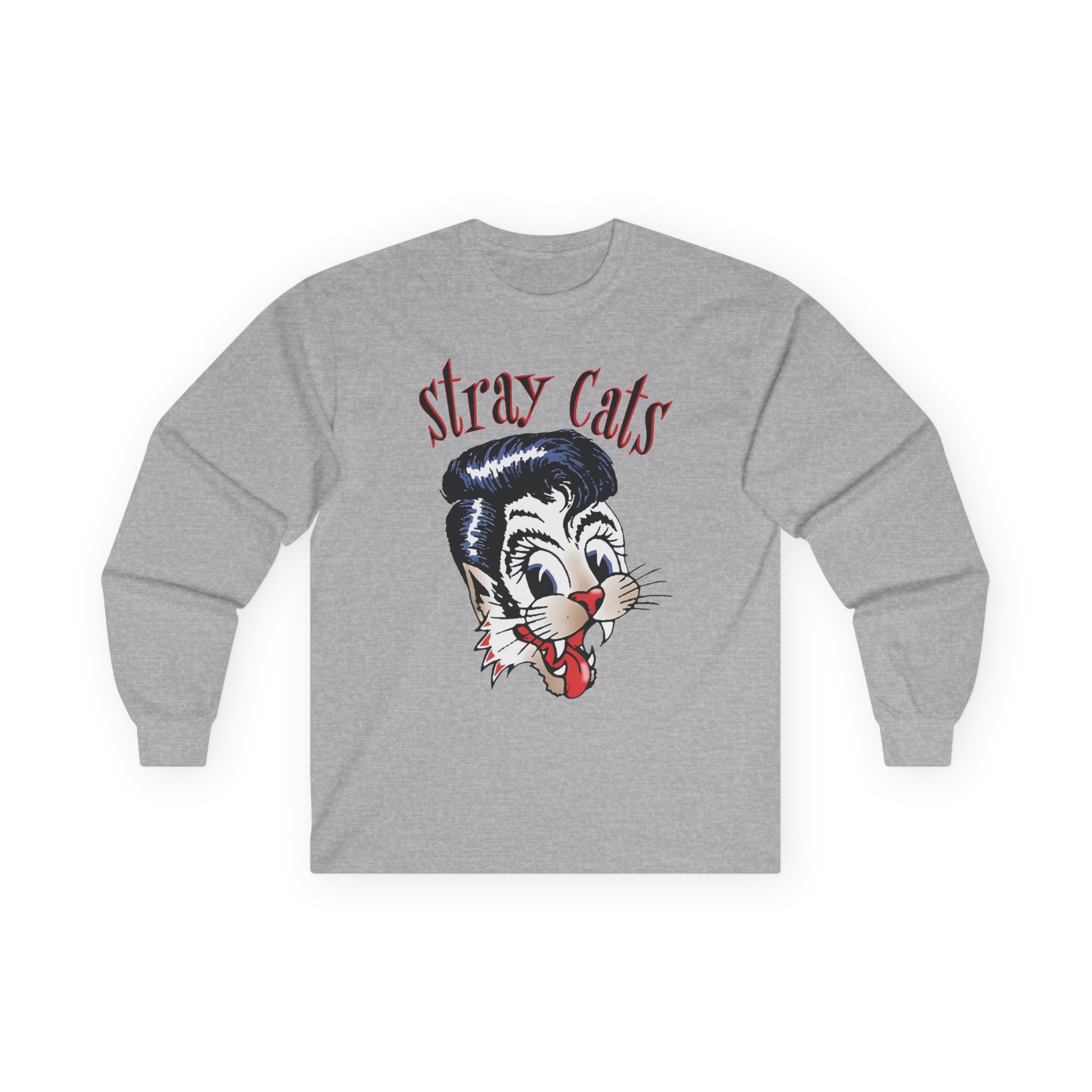 Stray Cats Airbrush Cat Unisex Ultra Cotton Long Sleeve Tee
