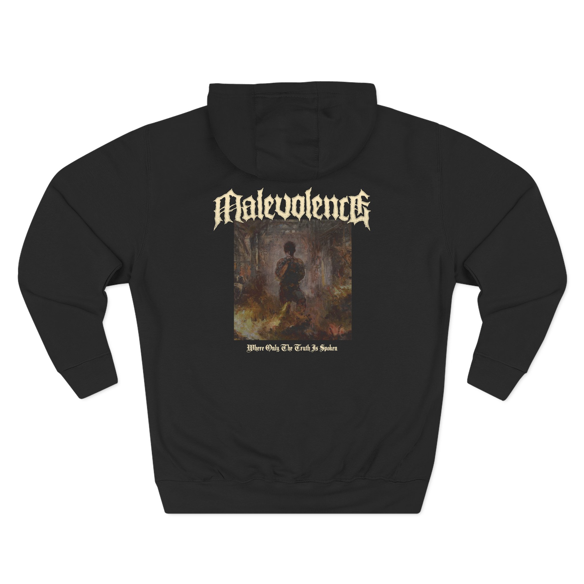 Malevolence Where Only the Truth is Spoken Three-Panel Fleece Hoodie