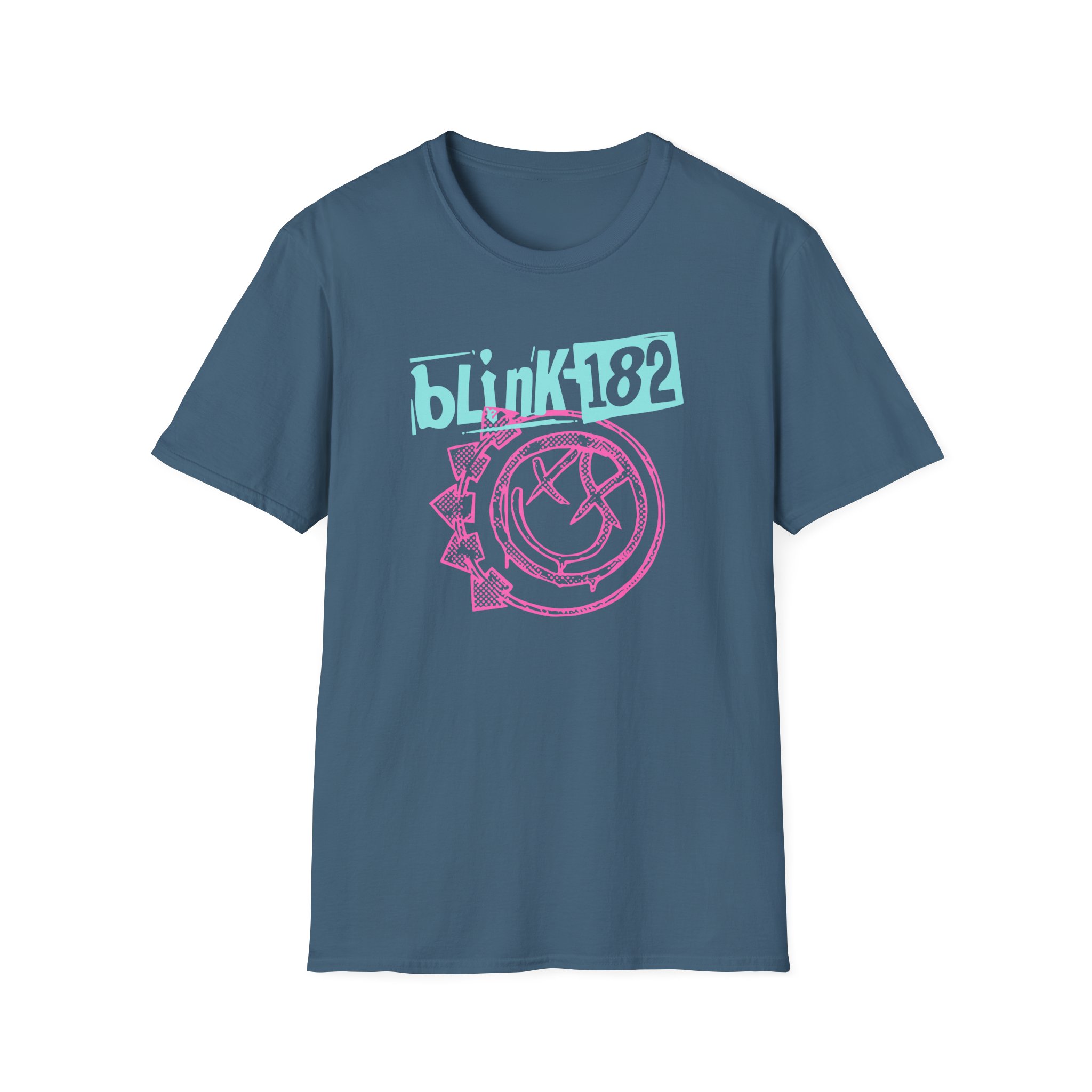 Blink 182 Smiley Crop Unisex Softstyle T-Shirt