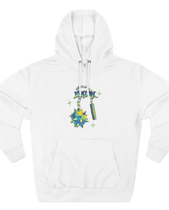 Flamingo Flim Flail  Three-Panel Fleece Hoodie