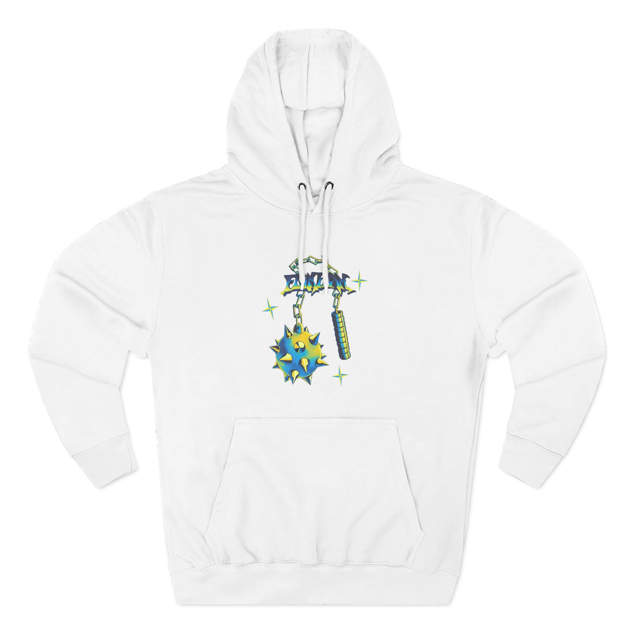 Flamingo Flim Flail Three-Panel Fleece Hoodie
