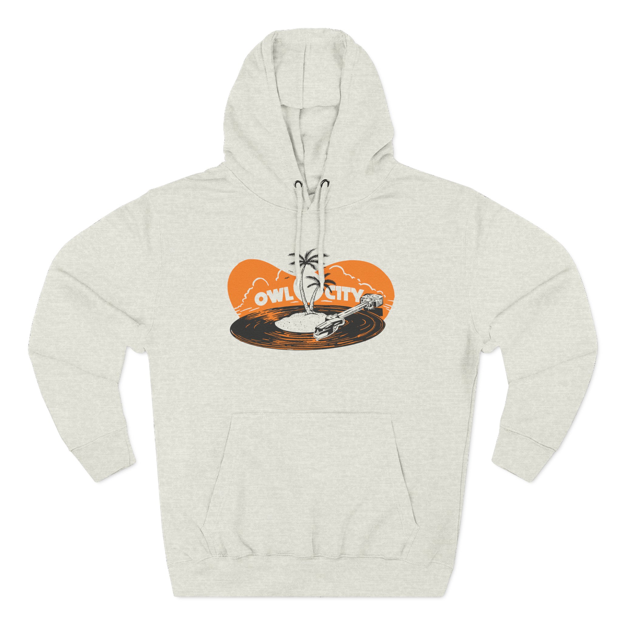 Owl City Beach Vinyl Three-Panel Fleece Hoodie