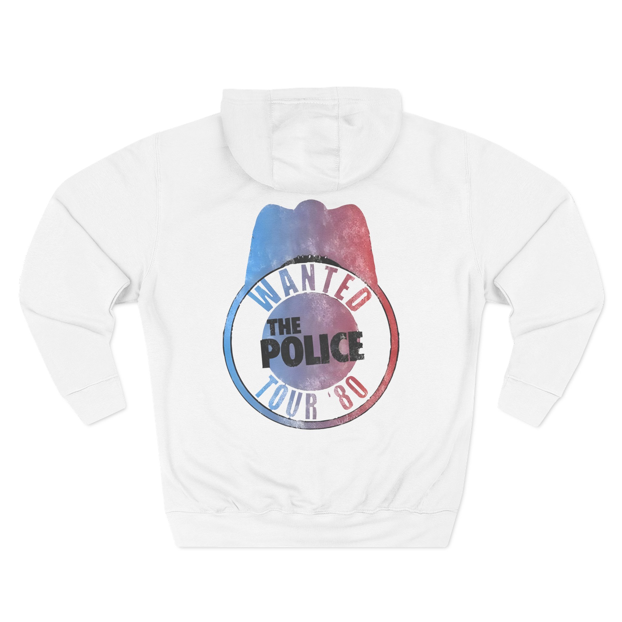 The Police Outlandos Bootleg 1980 Ragla Three-Panel Fleece Hoodie