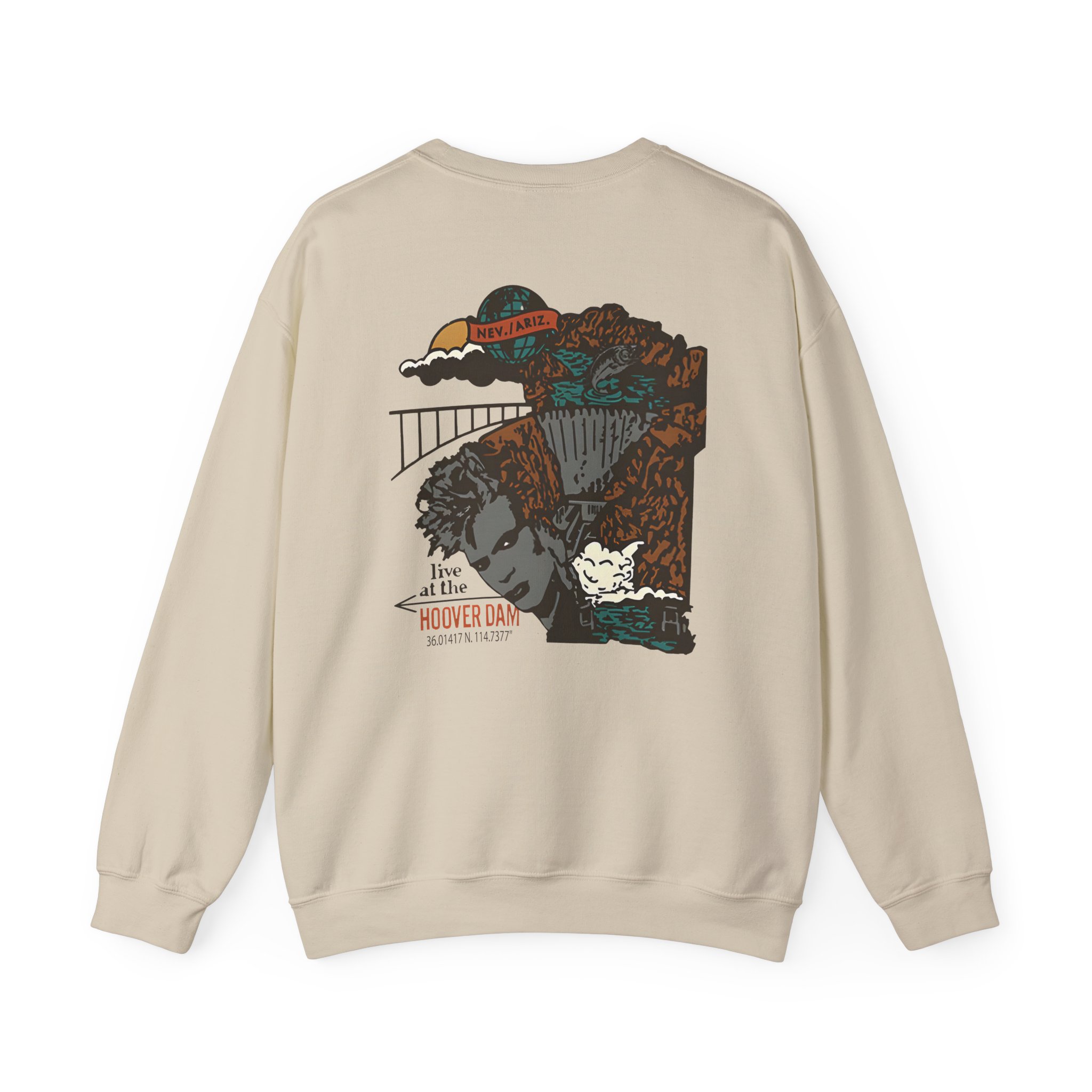 Billy Idol Hoover Dam Unisex Heavy Blendâ„¢ Crewneck Sweatshirt