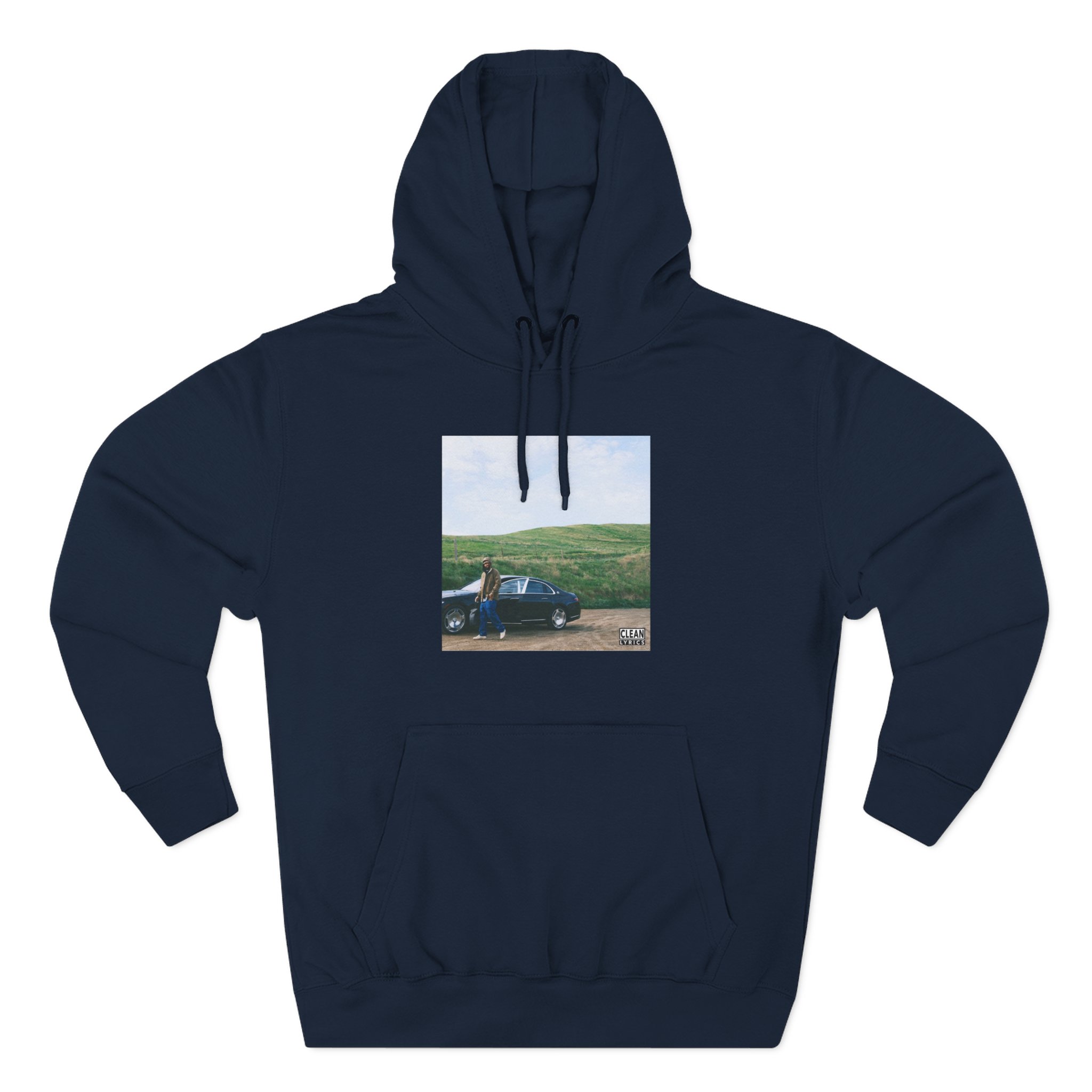 Larry June Difm Album Three-Panel Fleece Hoodie