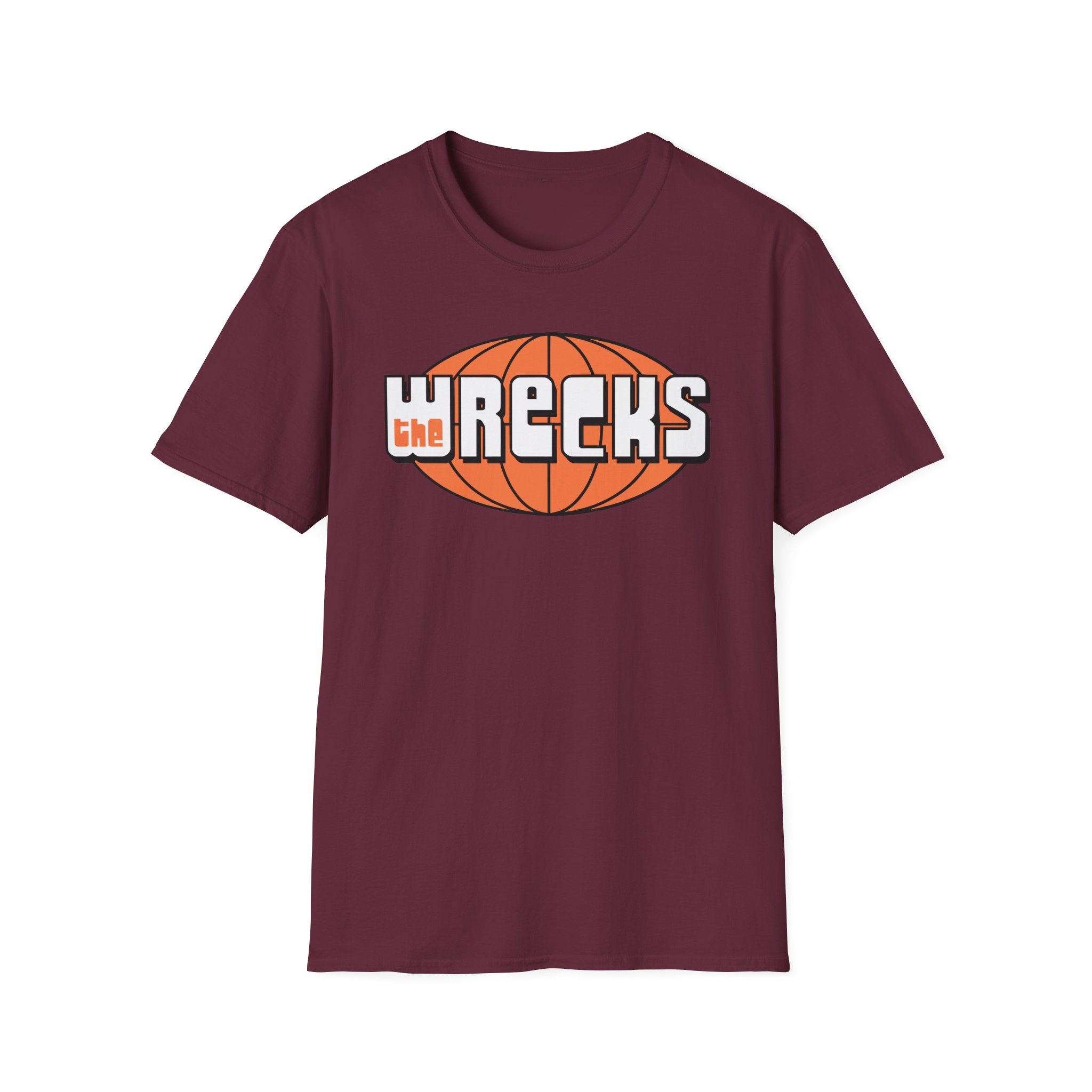 The Wrecks Retro Globe Unisex Softstyle T-Shirt