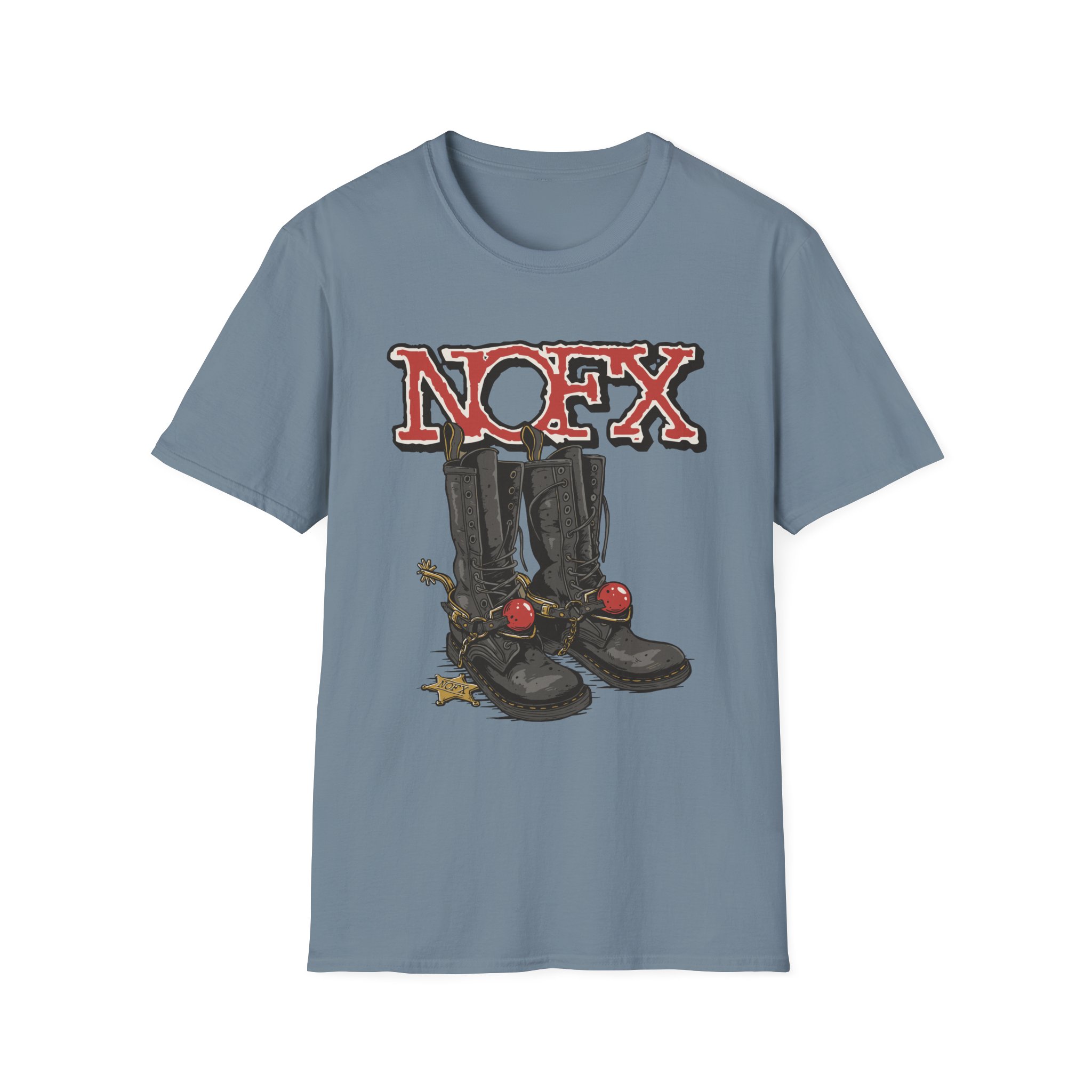 Nofx Boots Unisex Softstyle T-Shirt