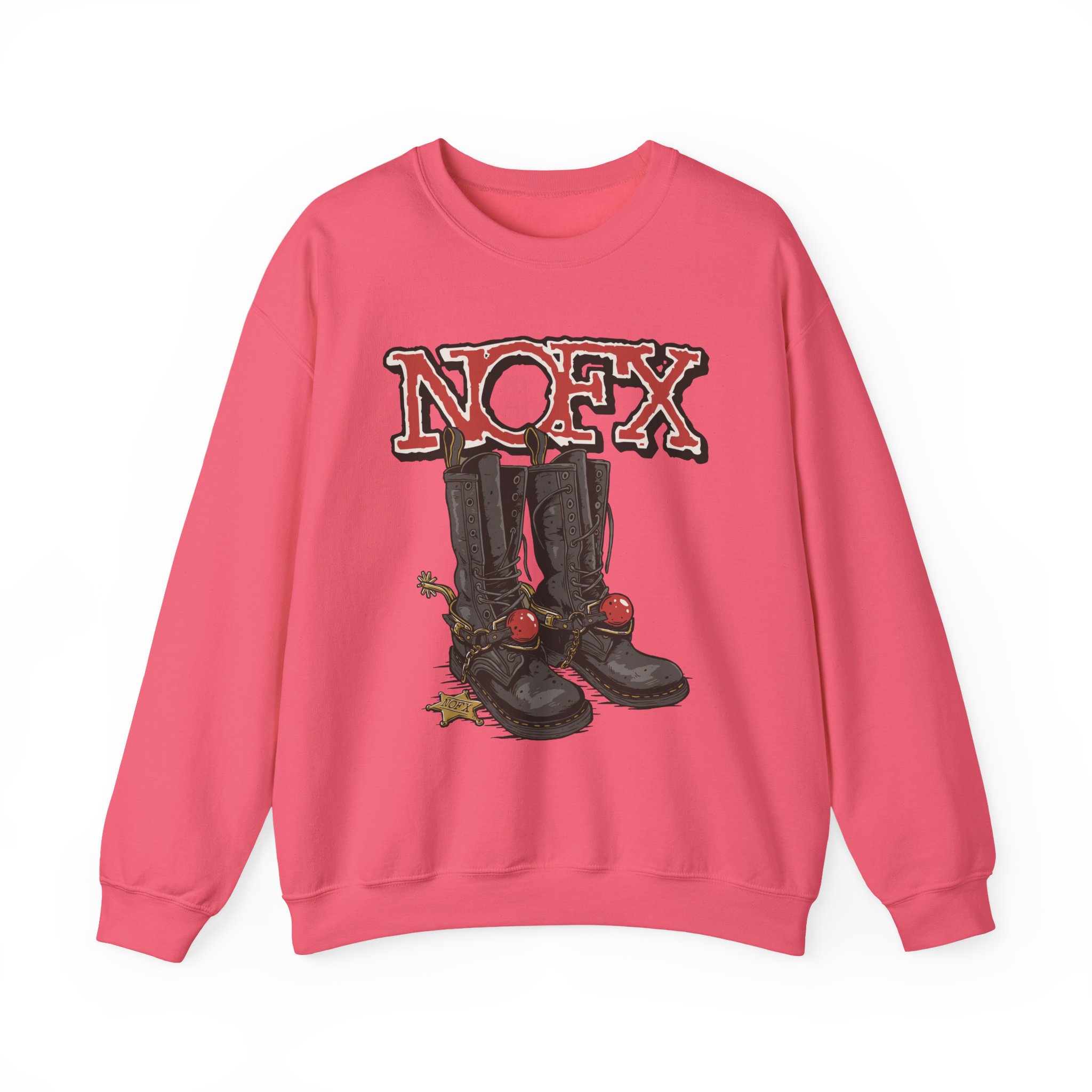 Nofx Boots Unisex Heavy Blendâ„¢ Crewneck Sweatshirt