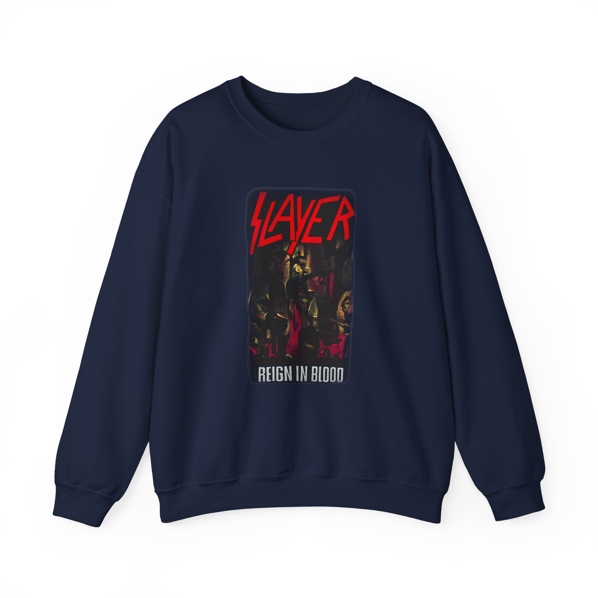 Slayer Reign in Blood Unisex Heavy Blendâ„¢ Crewneck Sweatshirt