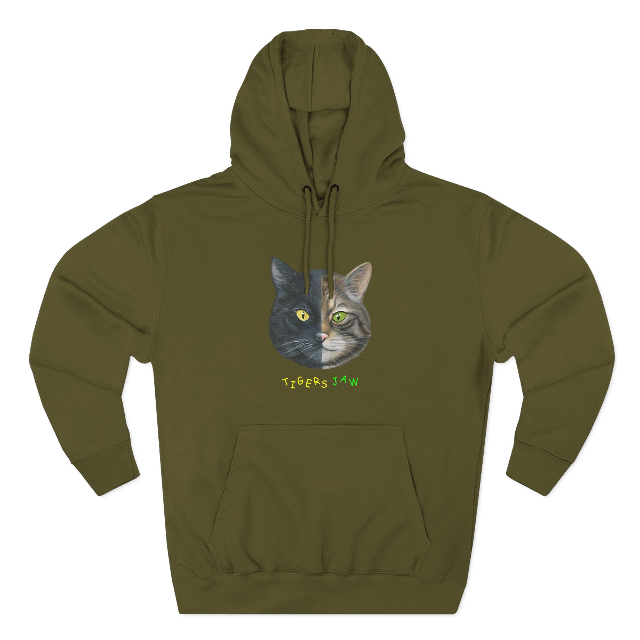 Tigers Jaw Cat Three-Panel Fleece Hoodie