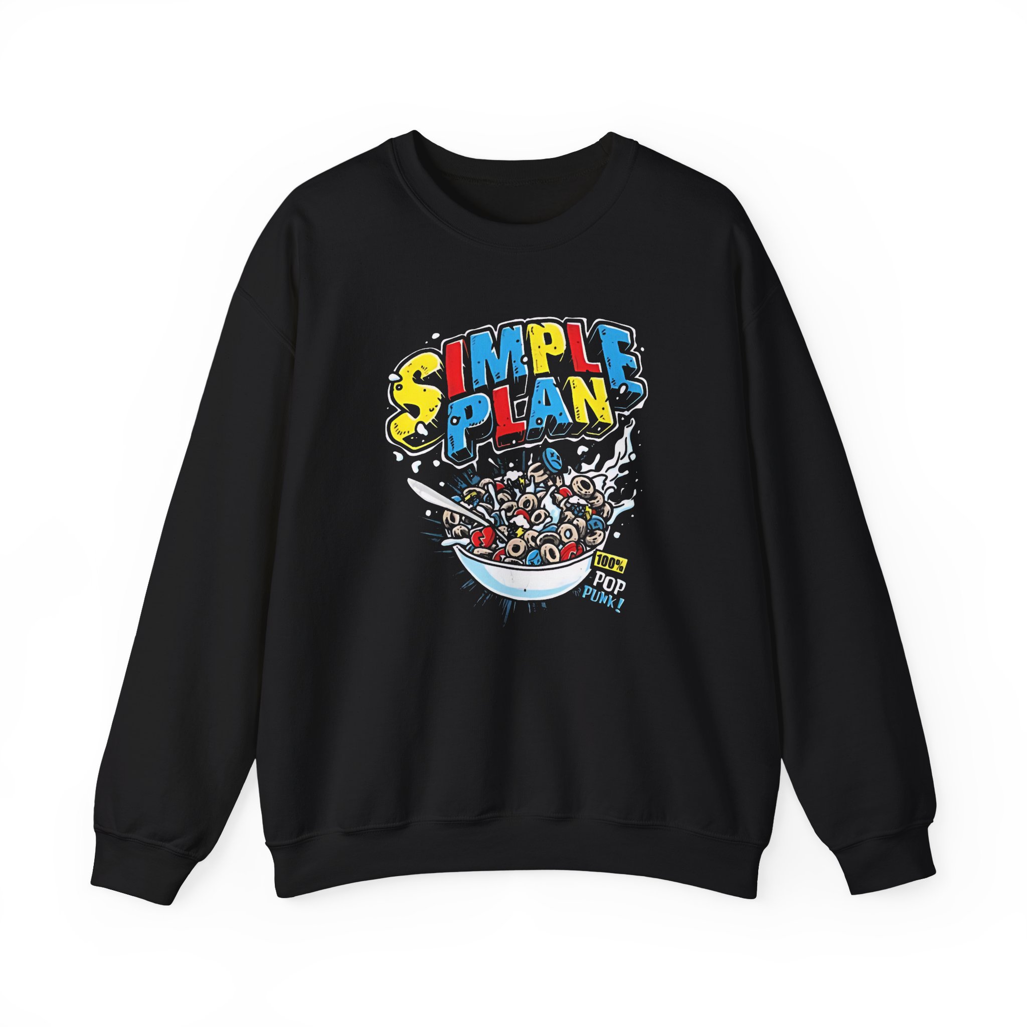 Simple Plan Cereal Unisex Heavy Blendâ„¢ Crewneck Sweatshirt