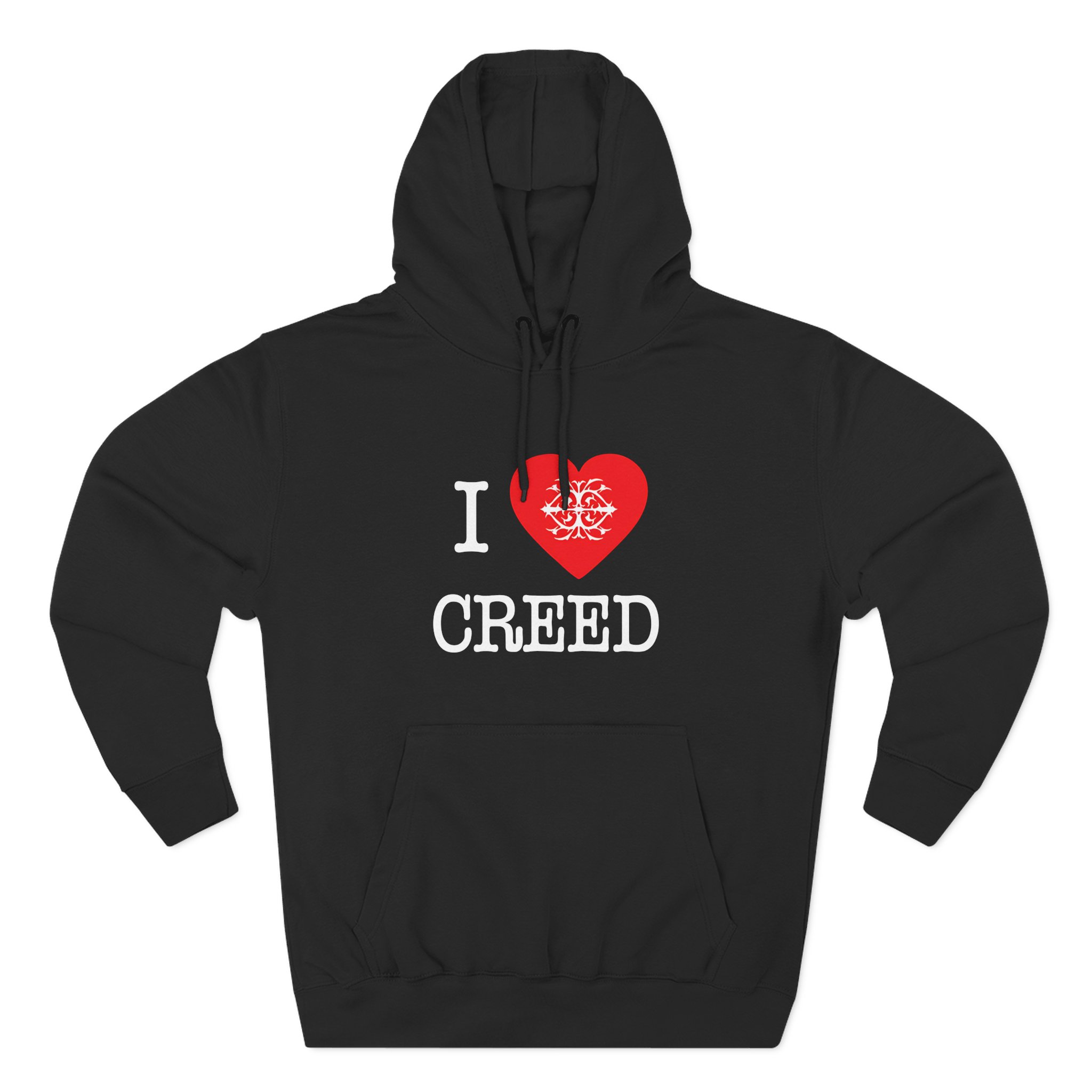 Creed, I Heart Creed Three-Panel Fleece Hoodie