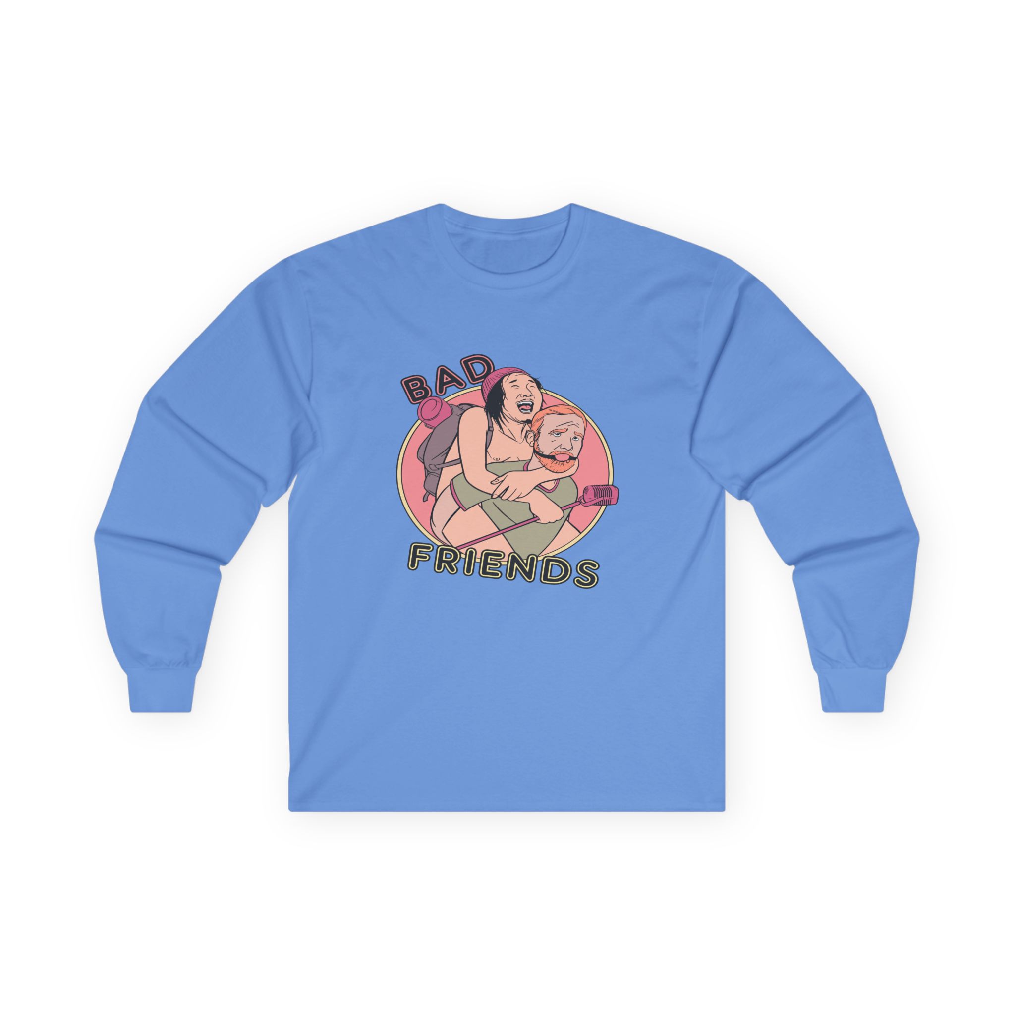 Andrew Santino Piggy Back Bad Friends Podcast Unisex Ultra Cotton Long Sleeve Tee