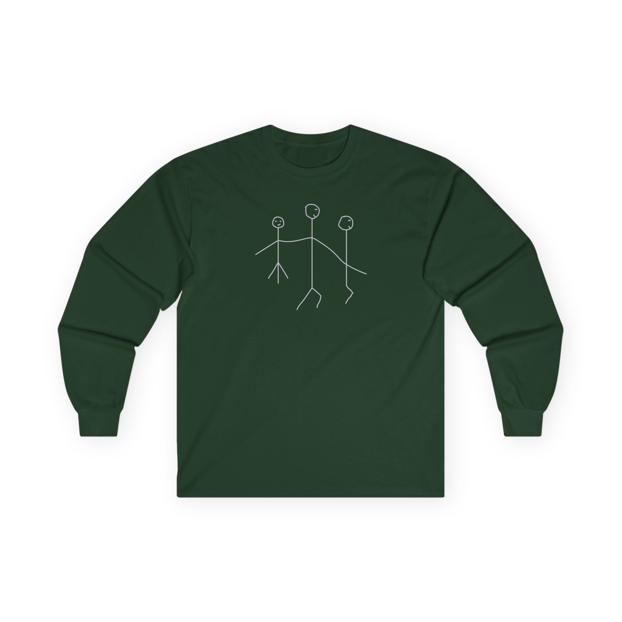 Leith Ross Stick Figures Unisex Ultra Cotton Long Sleeve Tee