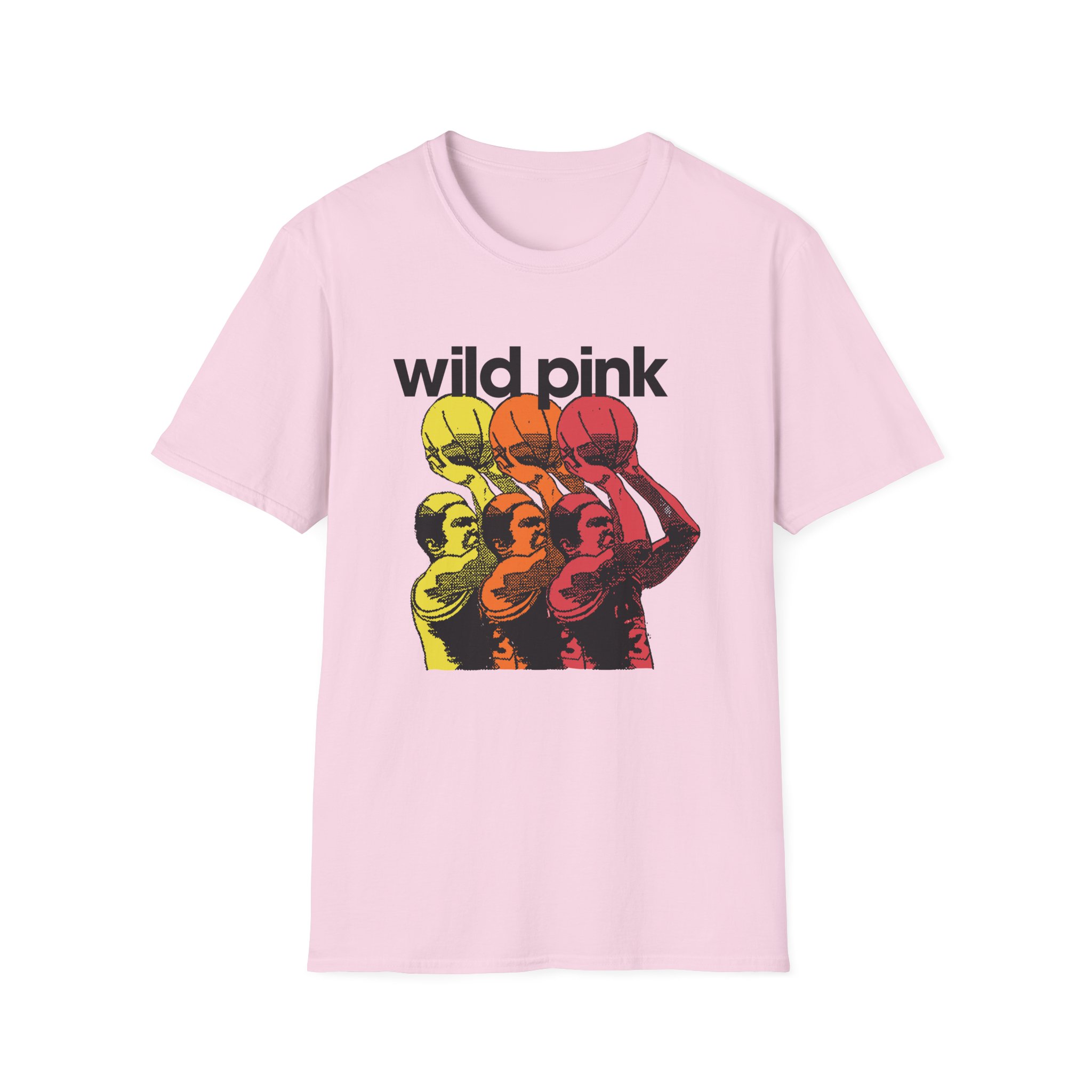 Wild Pink Basketball Unisex Softstyle T-Shirt
