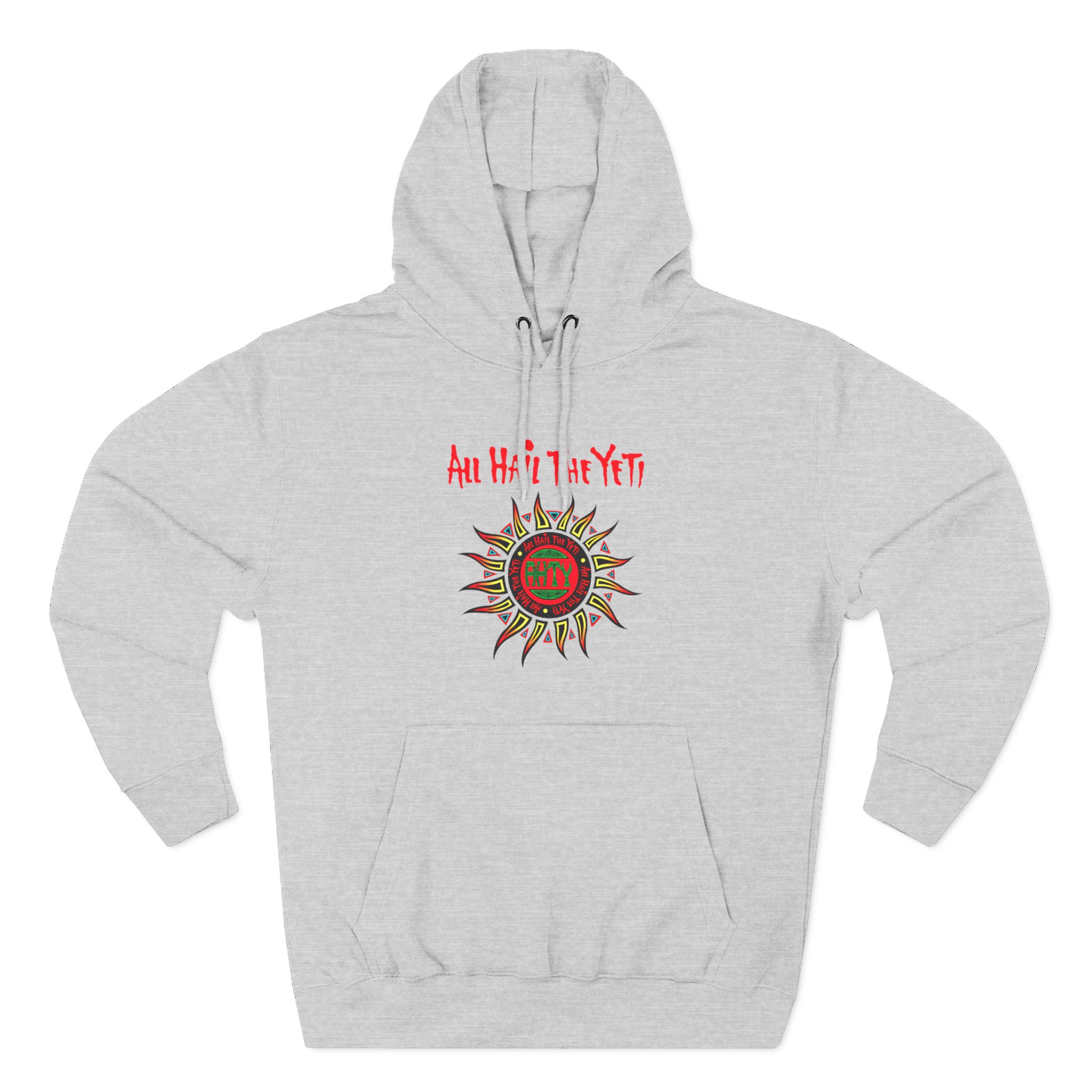 All Hail the Yeti Sun Three-Panel Fleece Hoodie