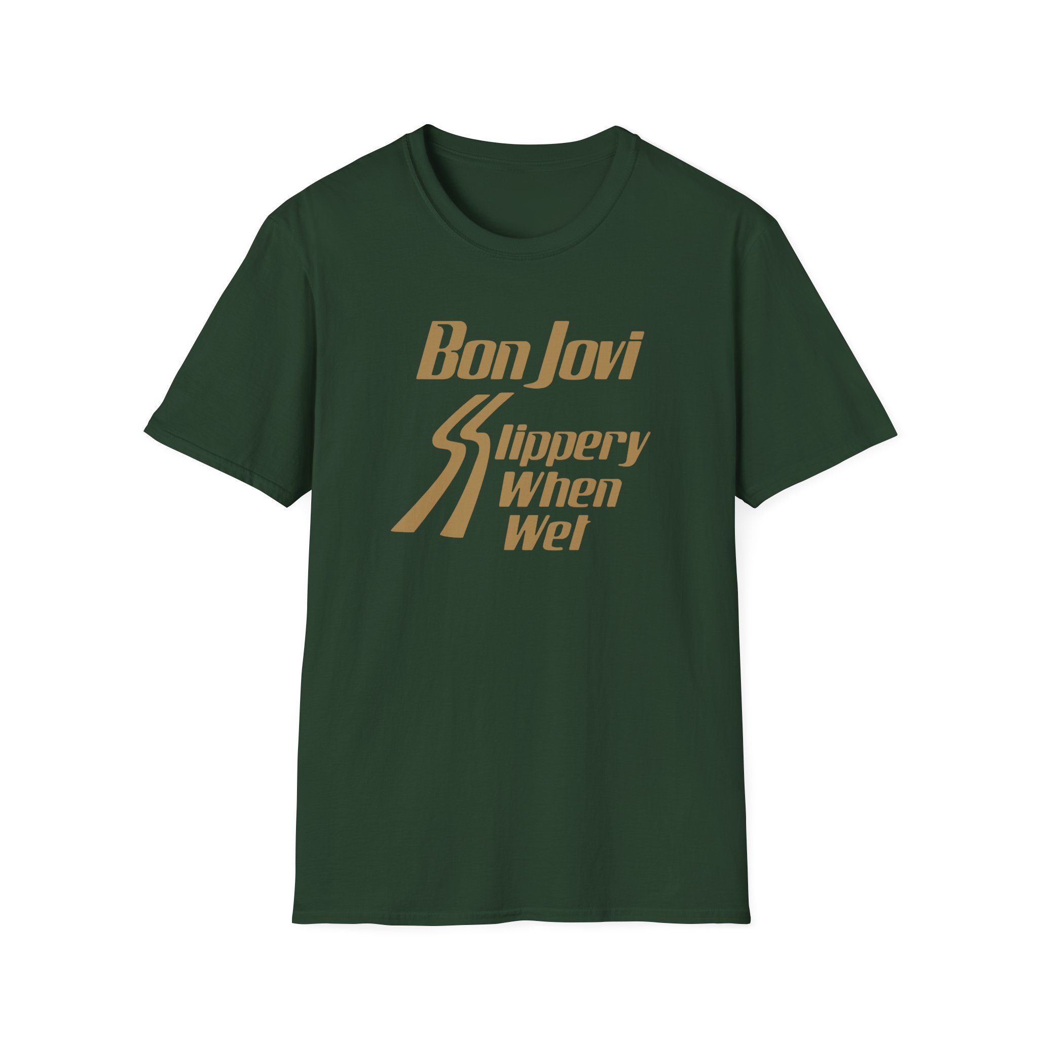 Bon Jovi Slippery When Wet Unisex Softstyle T-Shirt