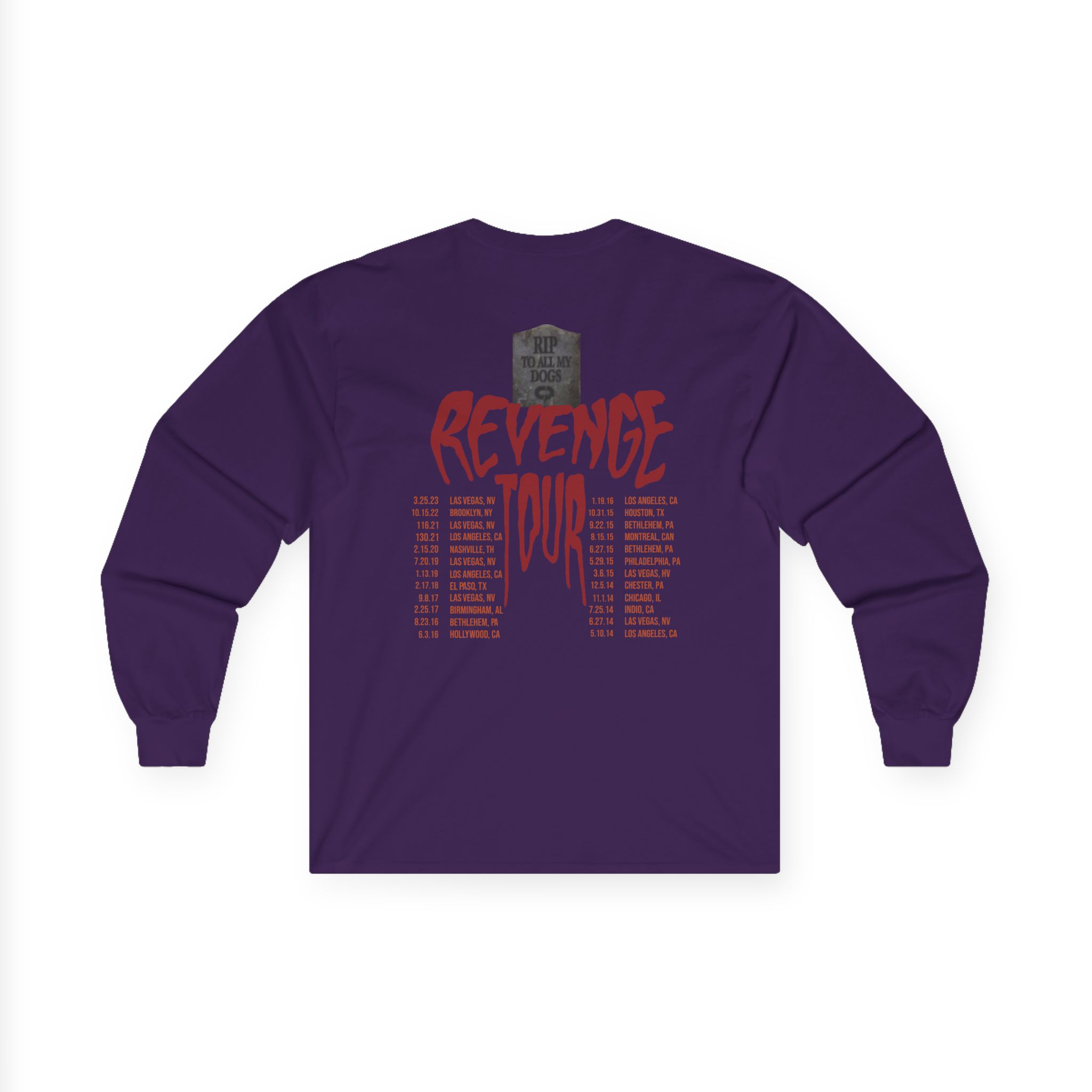 Caleb Plant 10 Year Anniversary Revenge Tour Unisex Ultra Cotton Long Sleeve Tee