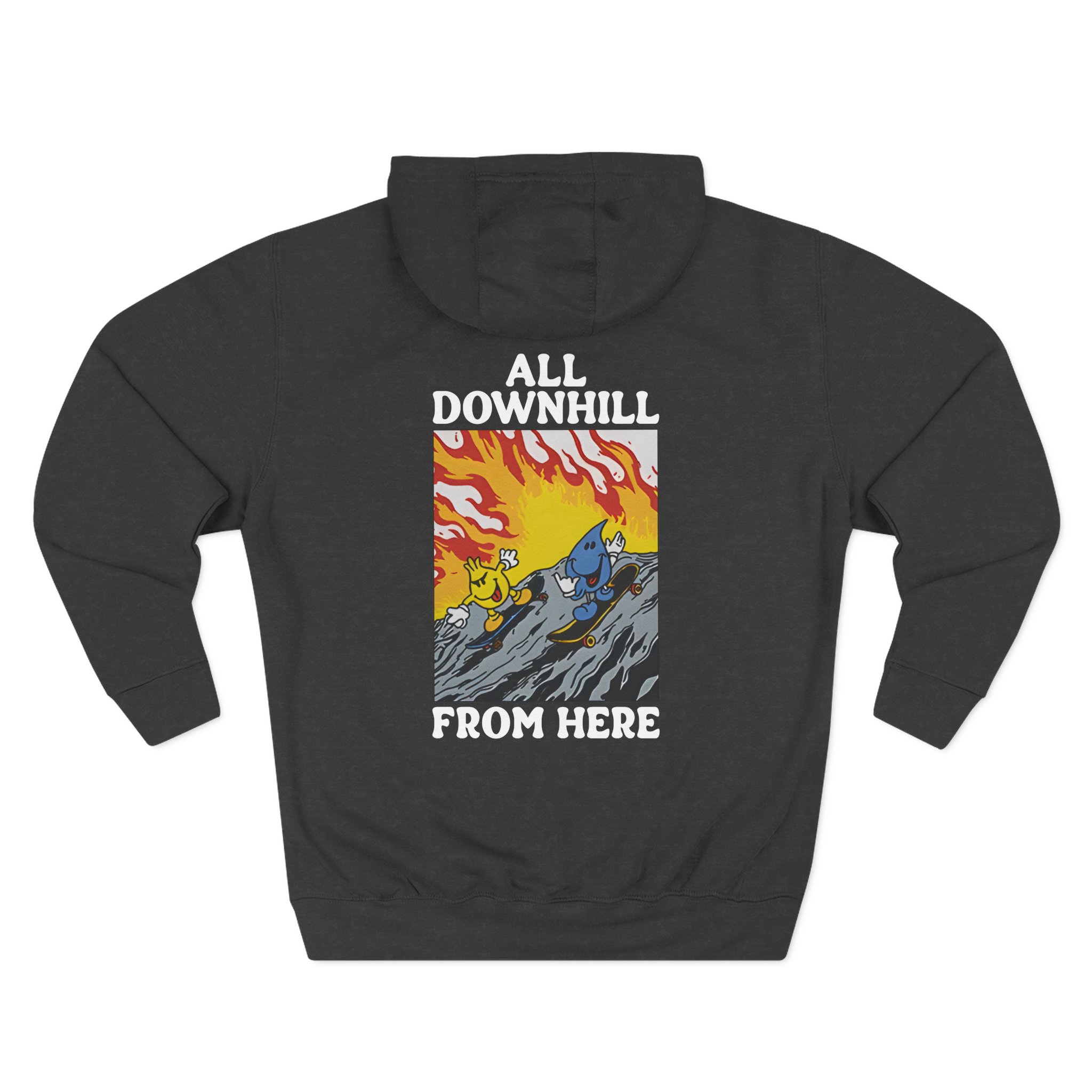 New Found Glory It’s All Downhill From Here Flame Three-Panel Fleece Hoodie
