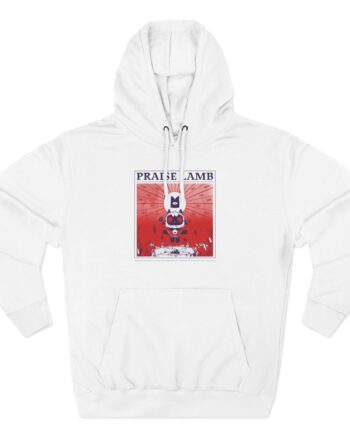 Cult of the Lamb Praise Lamb Three-Panel Fleece Hoodie