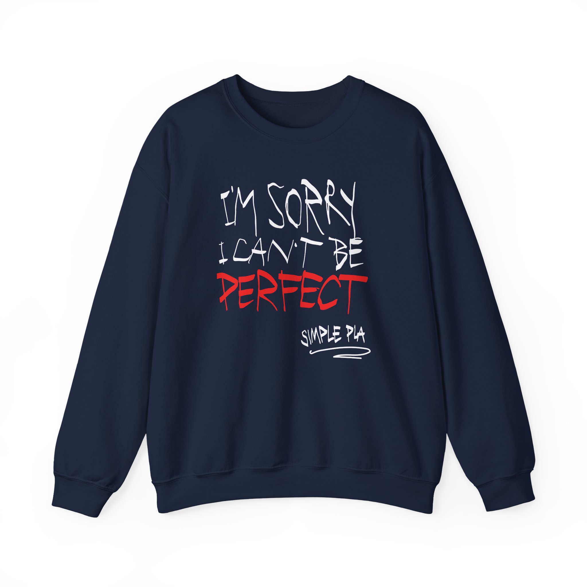 Simple Plan I'm Sorry I Can't Be Perfect Unisex Heavy Blendâ„¢ Crewneck Sweatshirt