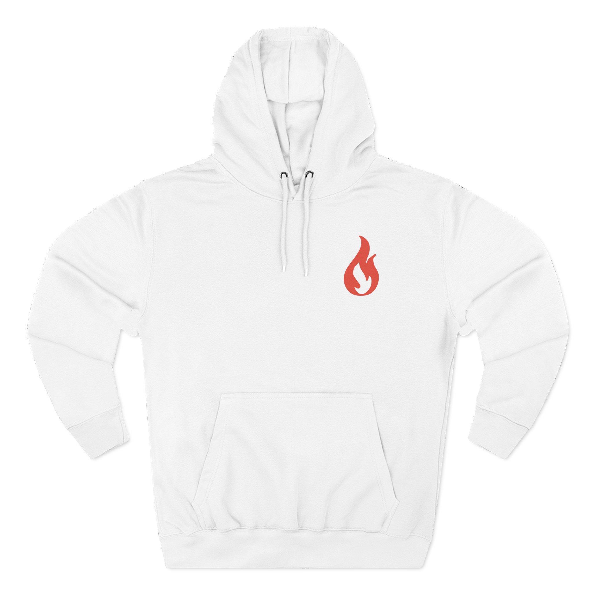 Like Moths to Flames Three-Panel Fleece Hoodie