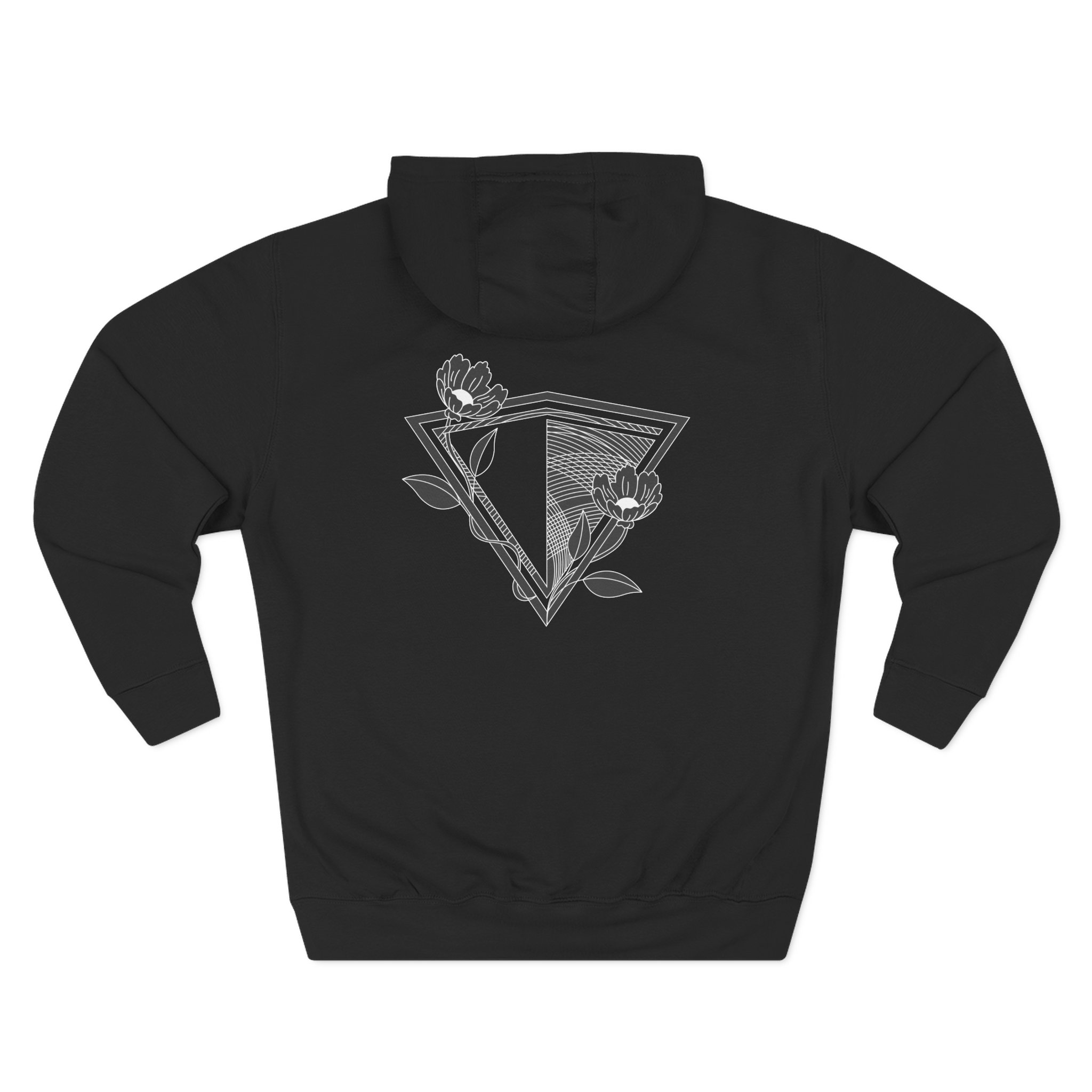 Inzo Flowers in My Heart Three-Panel Fleece Hoodie