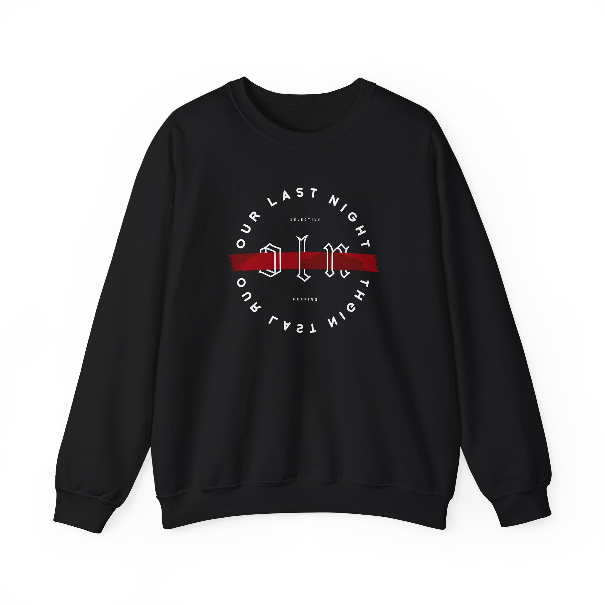 Our Last Night Strikethrough Unisex Heavy Blendâ„¢ Crewneck Sweatshirt