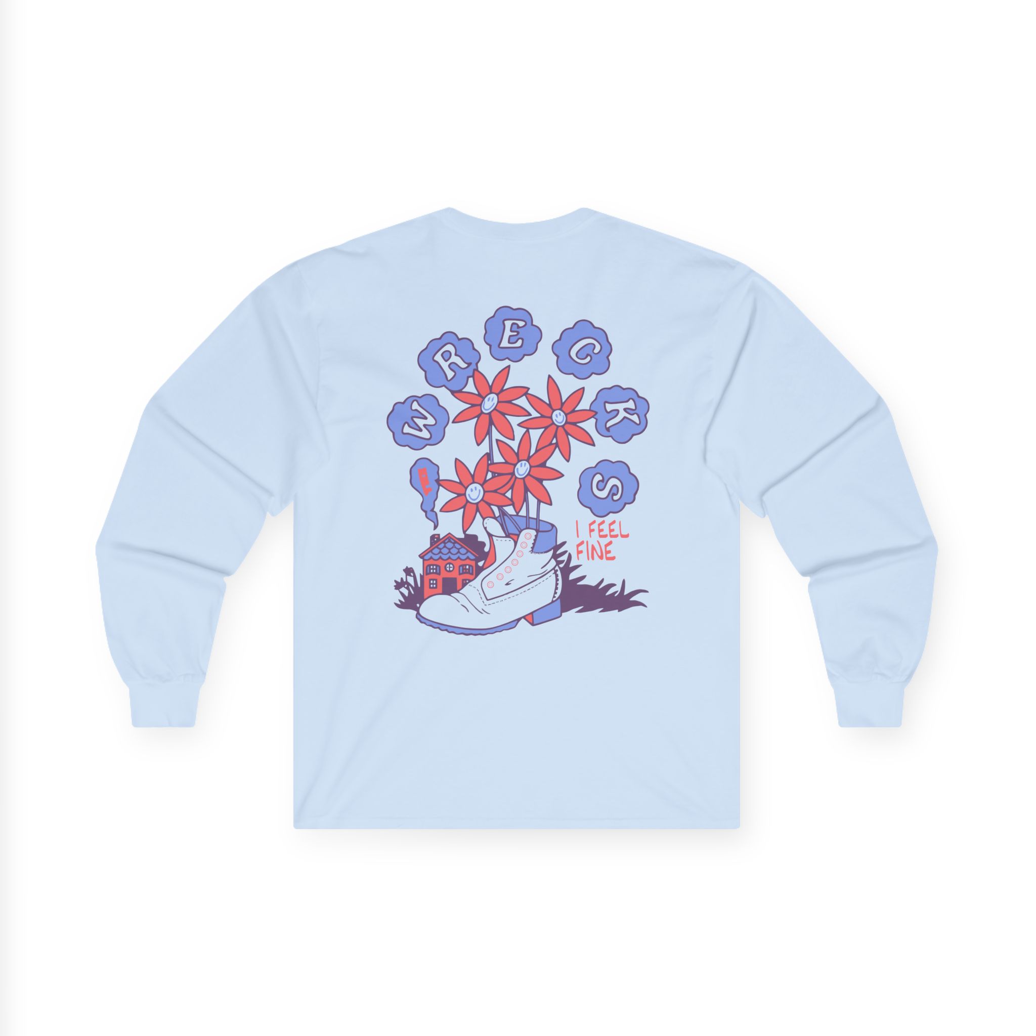 The Wrecks Floral Unisex Ultra Cotton Long Sleeve Tee
