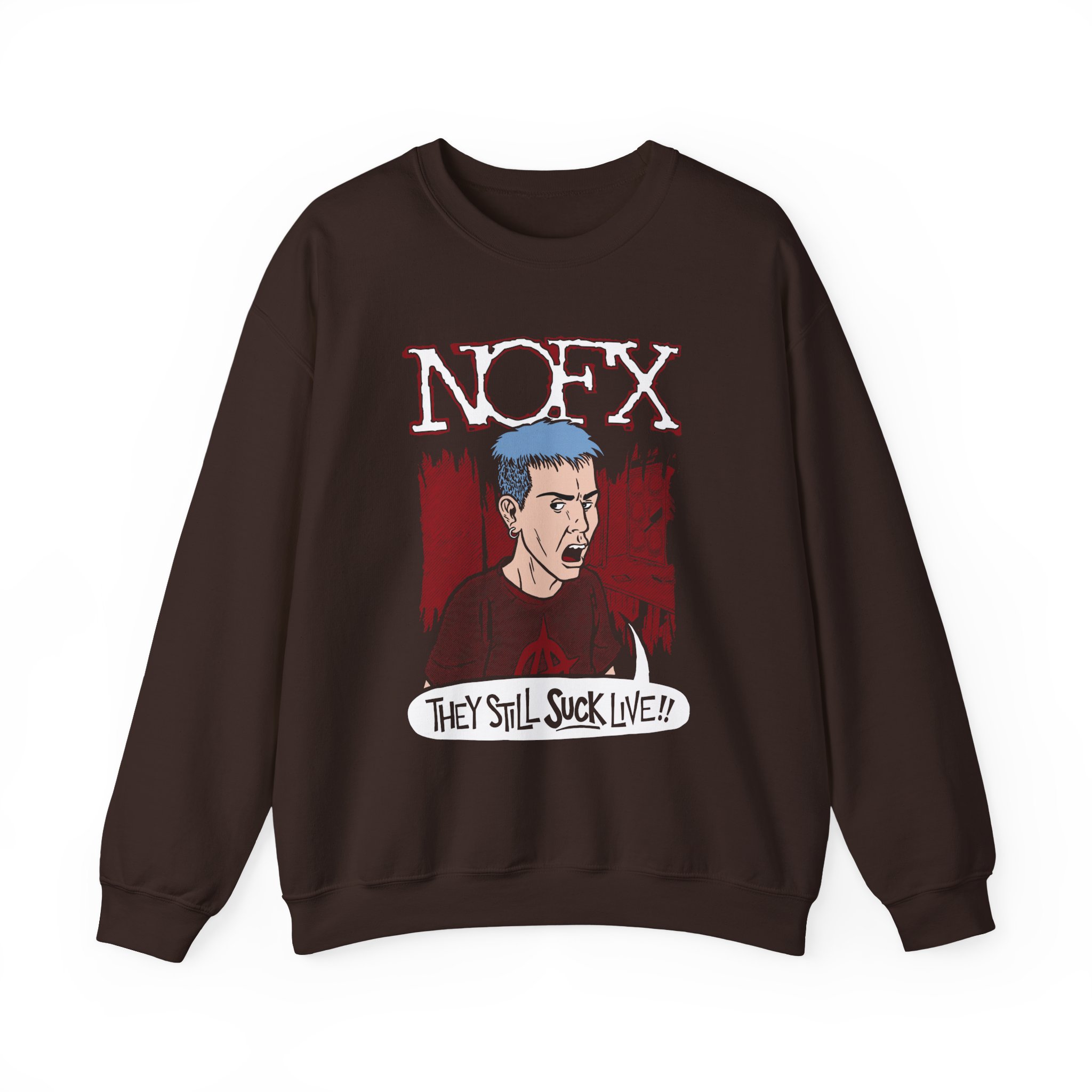 Nofx Jstill Suck Unisex Heavy Blendâ„¢ Crewneck Sweatshirt