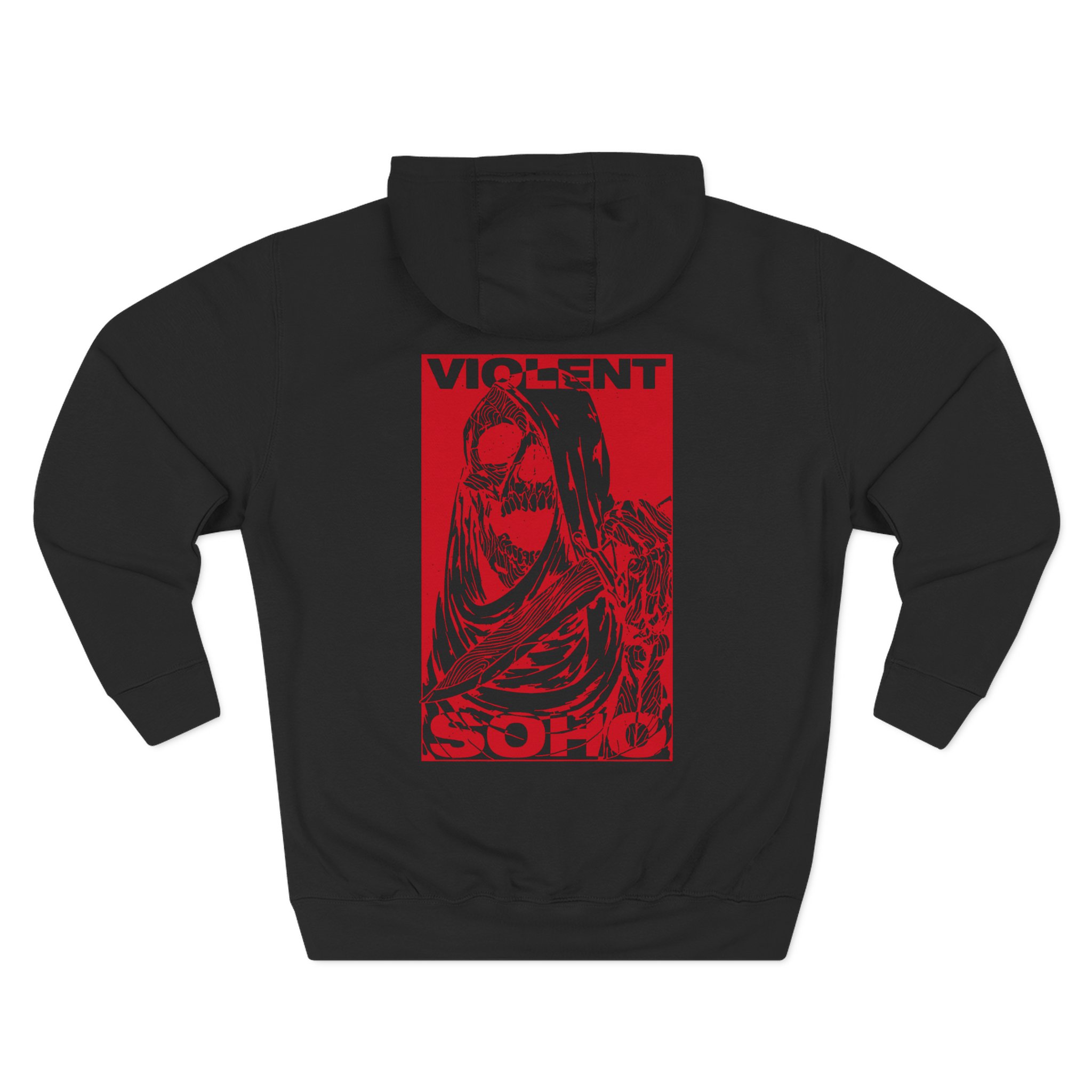 Violent Soho Skull Three-Panel Fleece Hoodie
