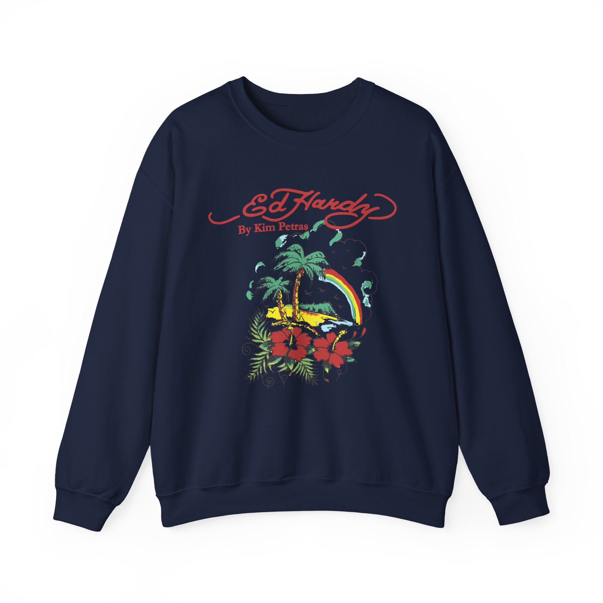 Kim Petras Tropical Scene Lettuce Unisex Heavy Blendâ„¢ Crewneck Sweatshirt