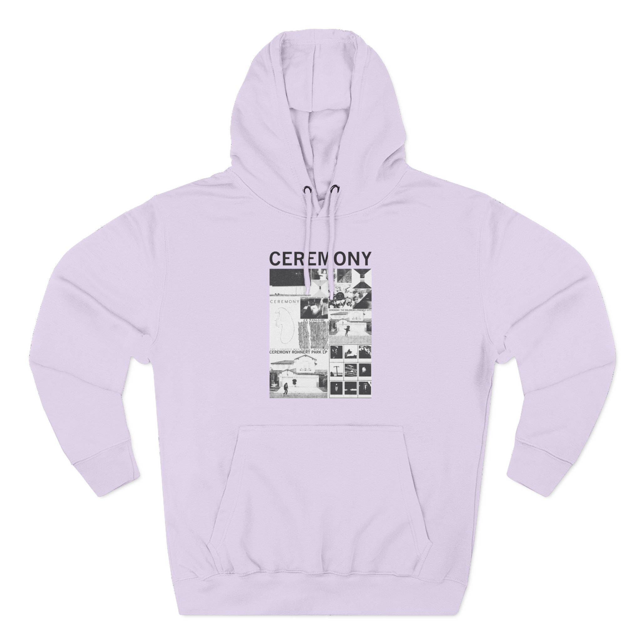 Ceremony Discography Three-Panel Fleece Hoodie