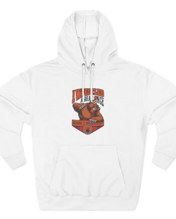 Iwrestledabearonce Three-Panel Fleece Hoodie