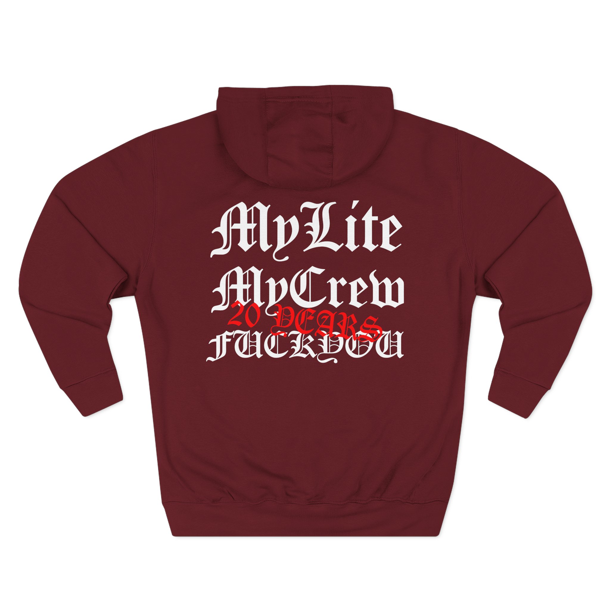 100 Demons Brass City Three-Panel Fleece Hoodie